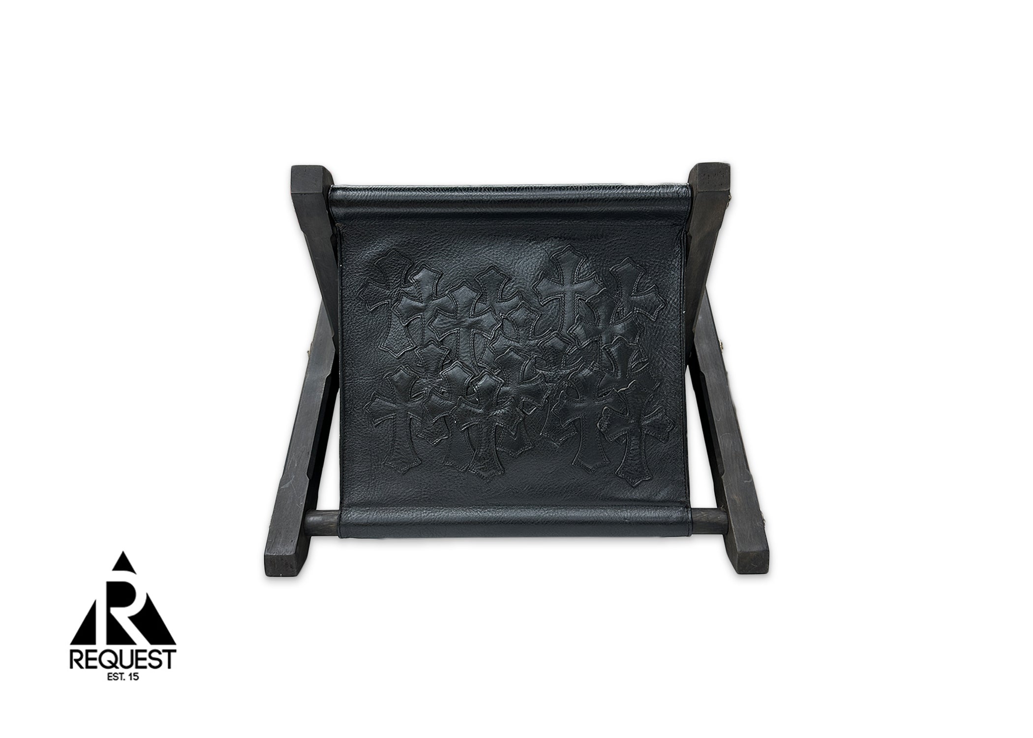 Chrome Hearts, Leather Magazine Holder w/ Black Crosses