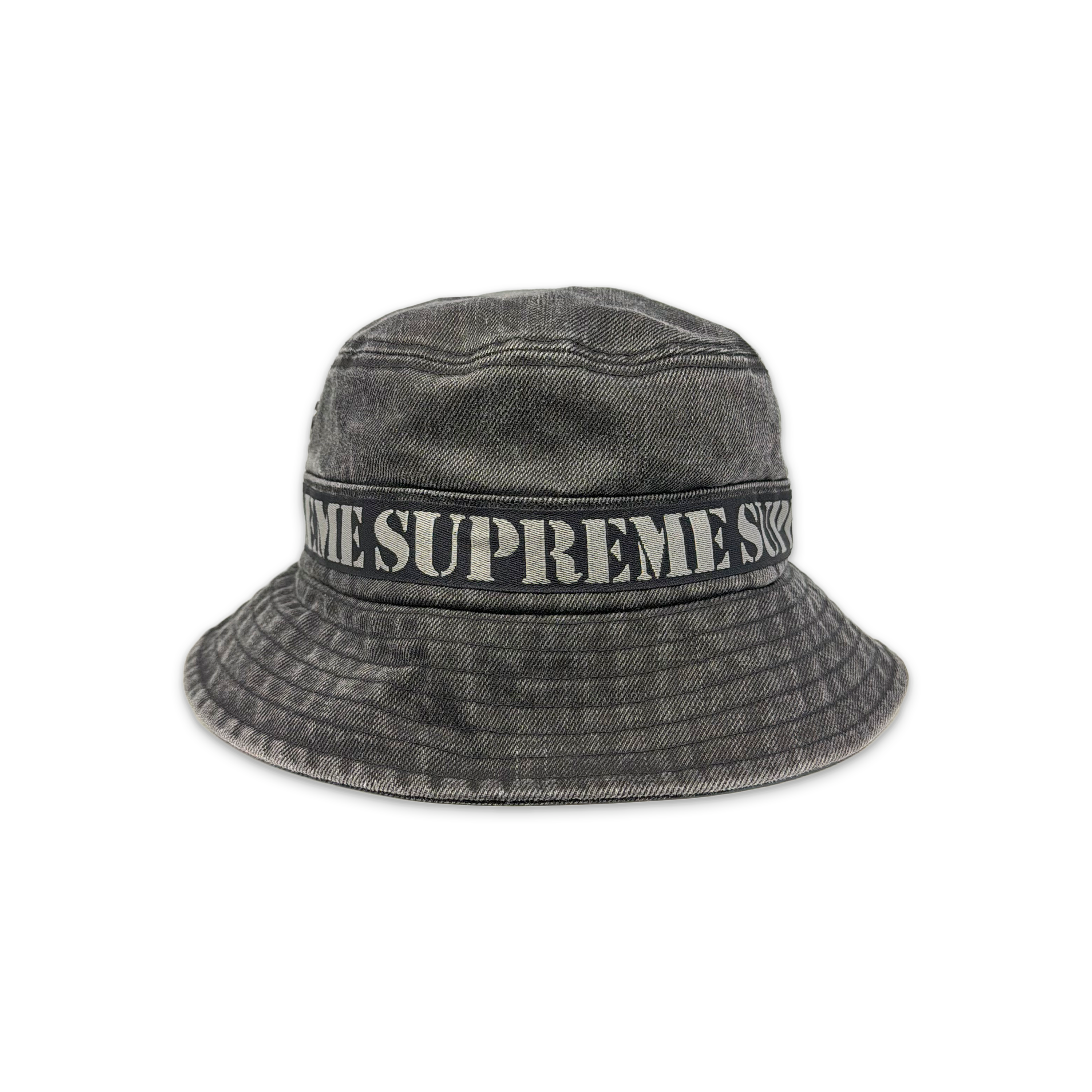 Stencil Webbing Boonie Hat "Washed Black"