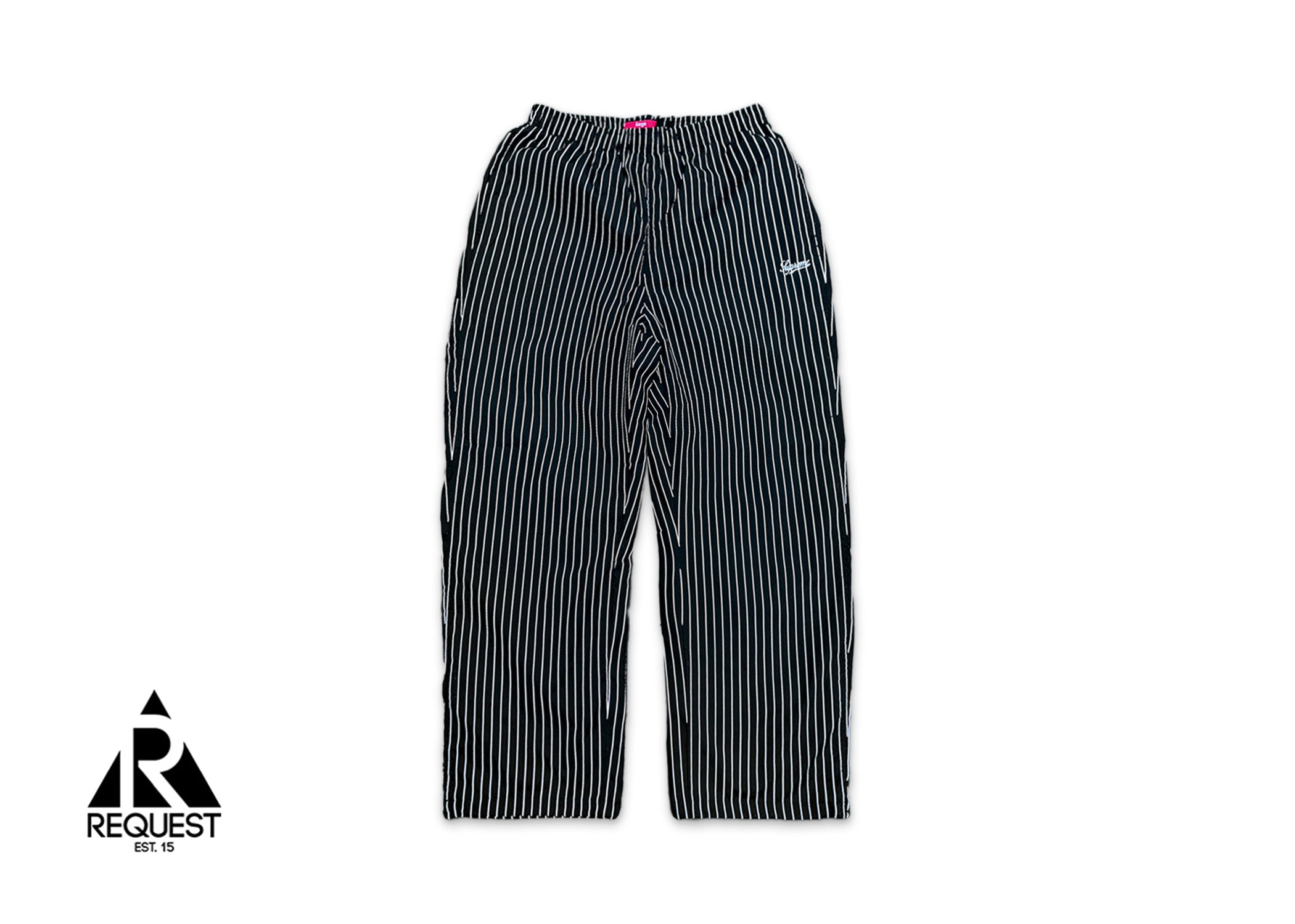 Reflective Stripe Swishy Pants "Black"