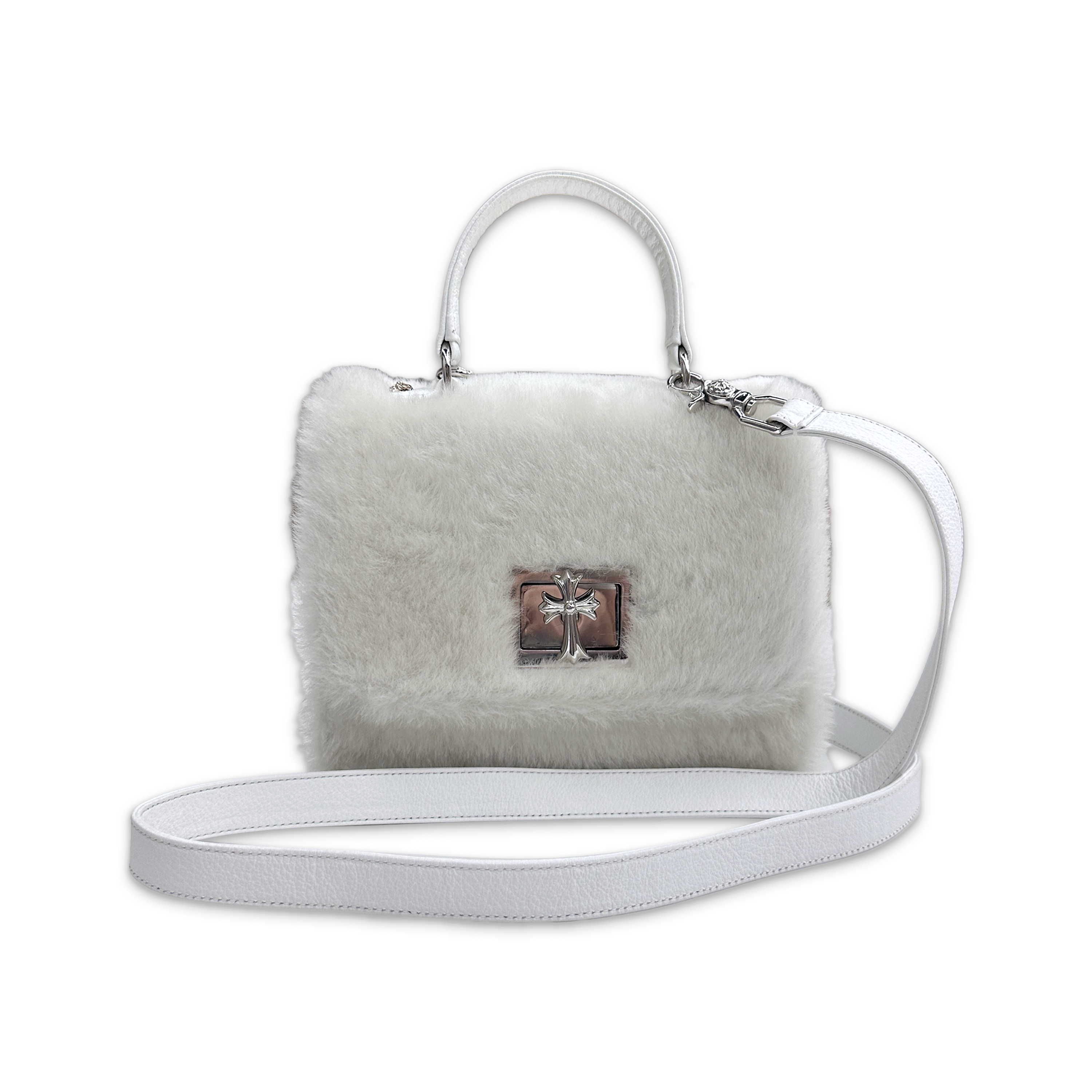 Chrome Hearts, Grow Up White Fur Bag "White"