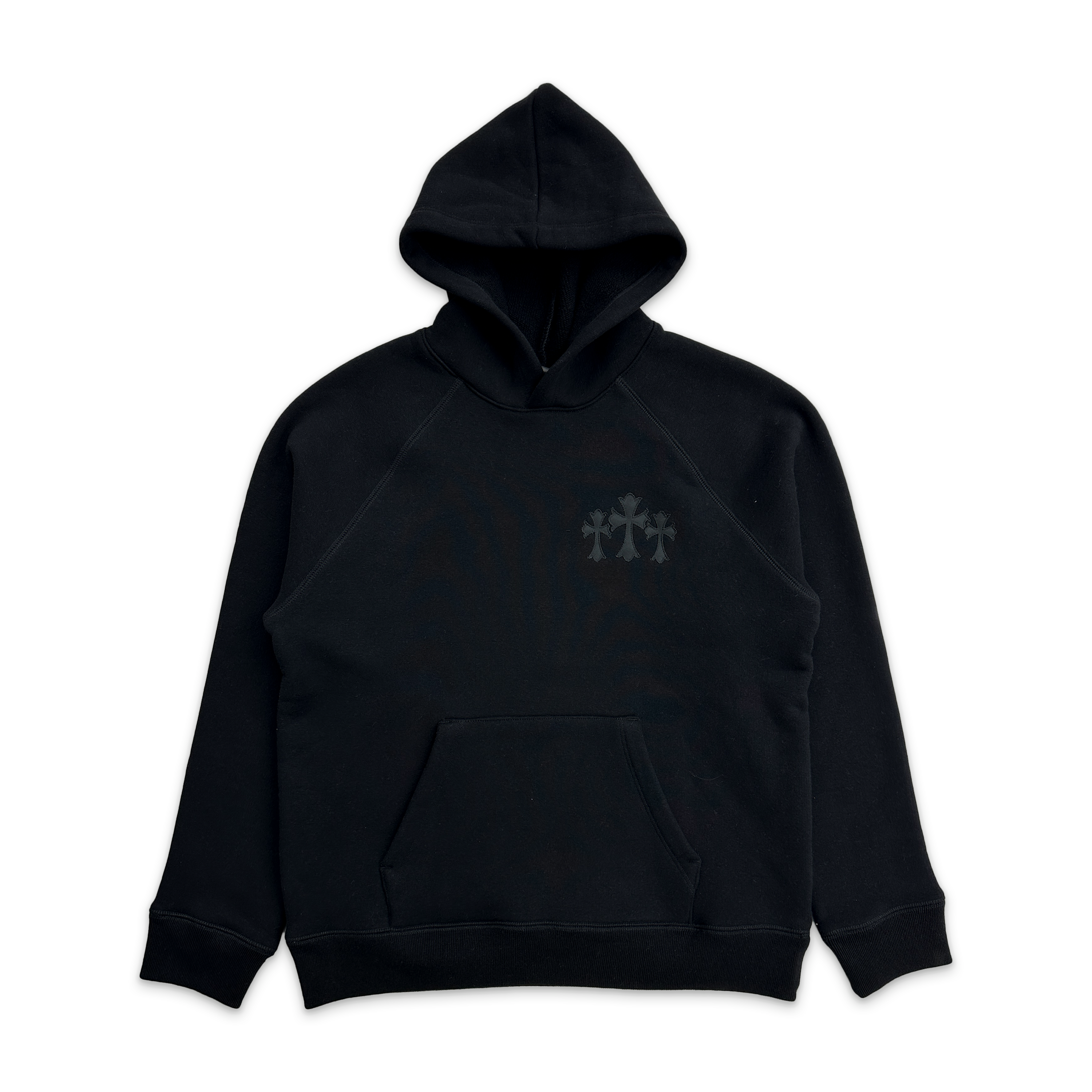 Triple Cross Nylon CH Logo Seven-11 Hoodie "Black"