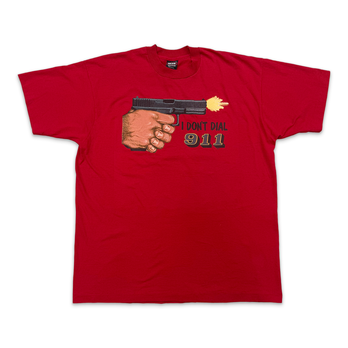 I Don't Dial 911 Tee "Red"