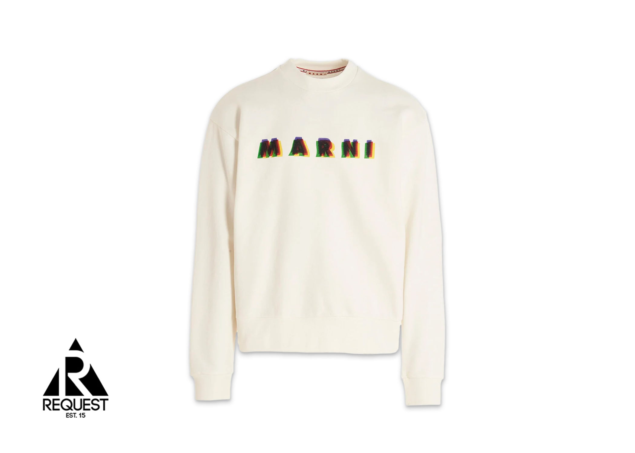 Marni Logo Crewneck Sweatshirt “Cream Multi”