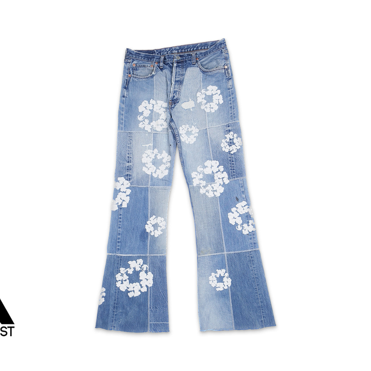 Denim Tears x Readymade Cotton Wreath Embroidered Jeans