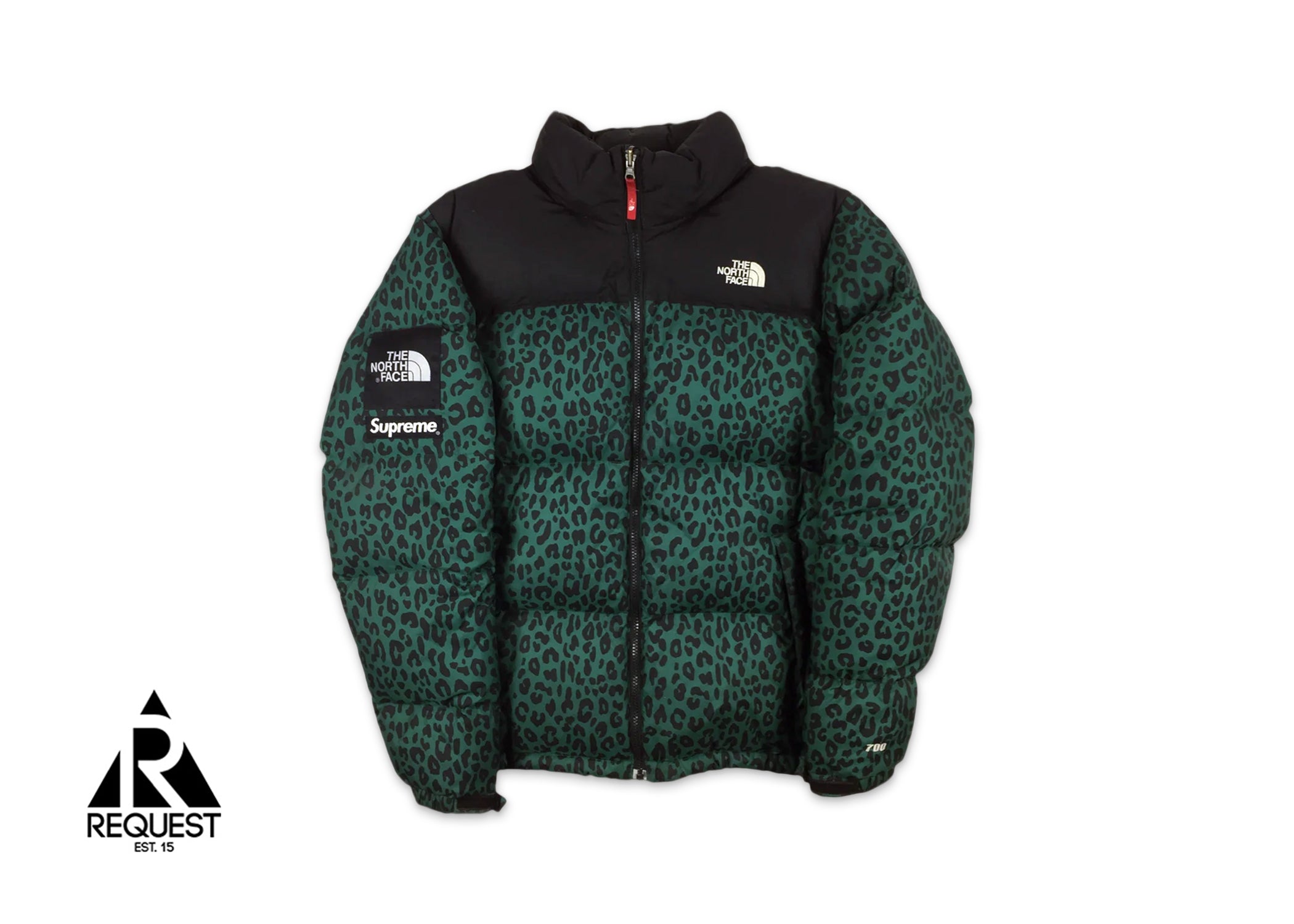 Supreme x The North Face Leopard Nuptse Jacket "Green"