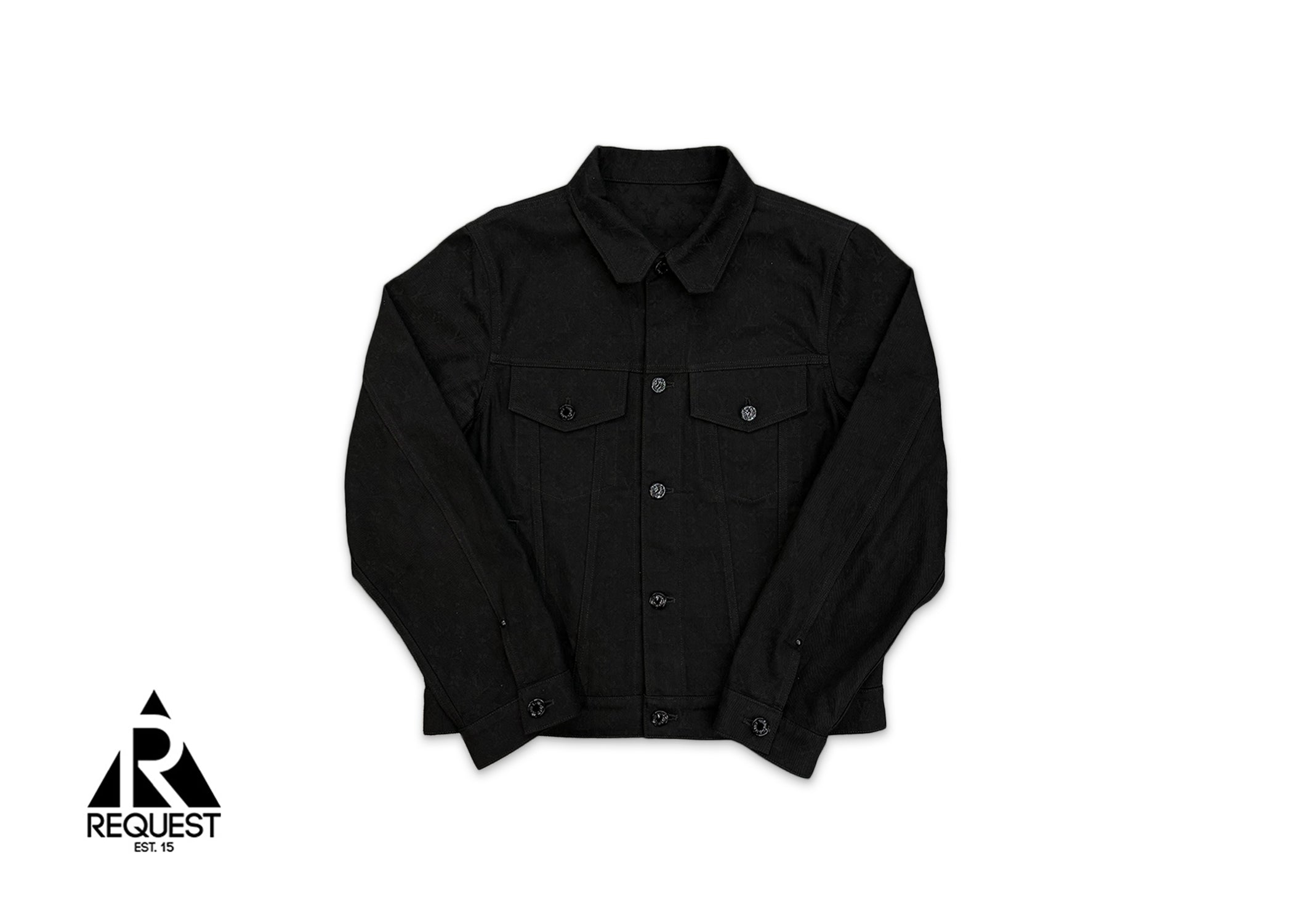 Monogram Denim Jacket "Black"