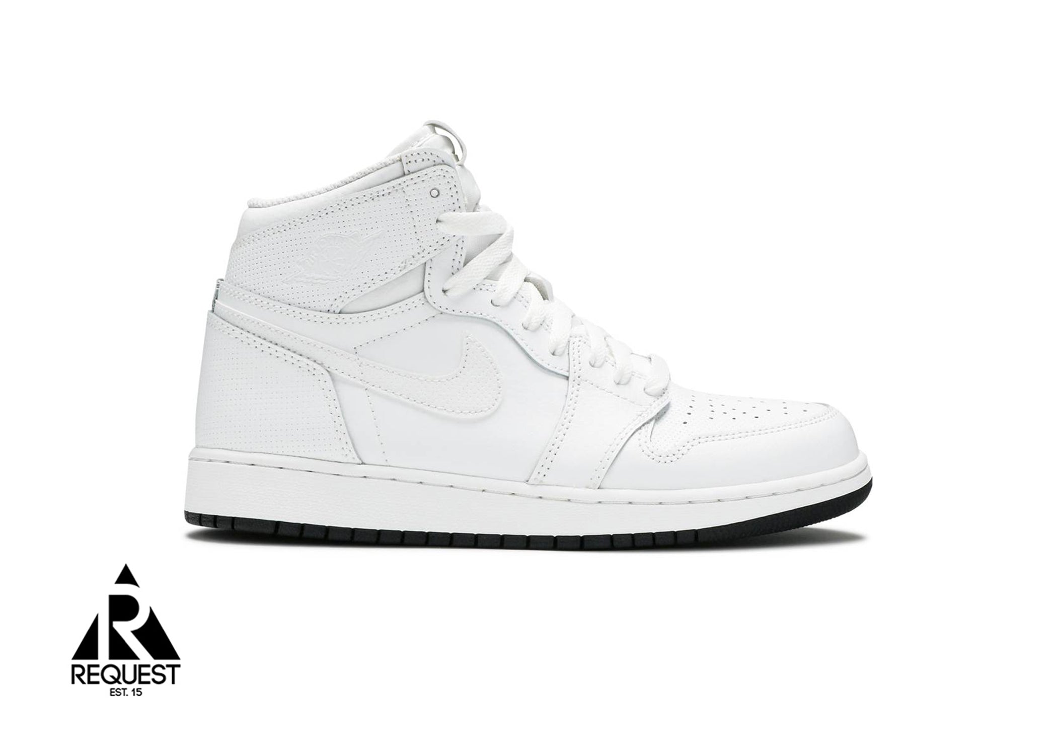 Air jordan 1 retro high og white perforated Clearance