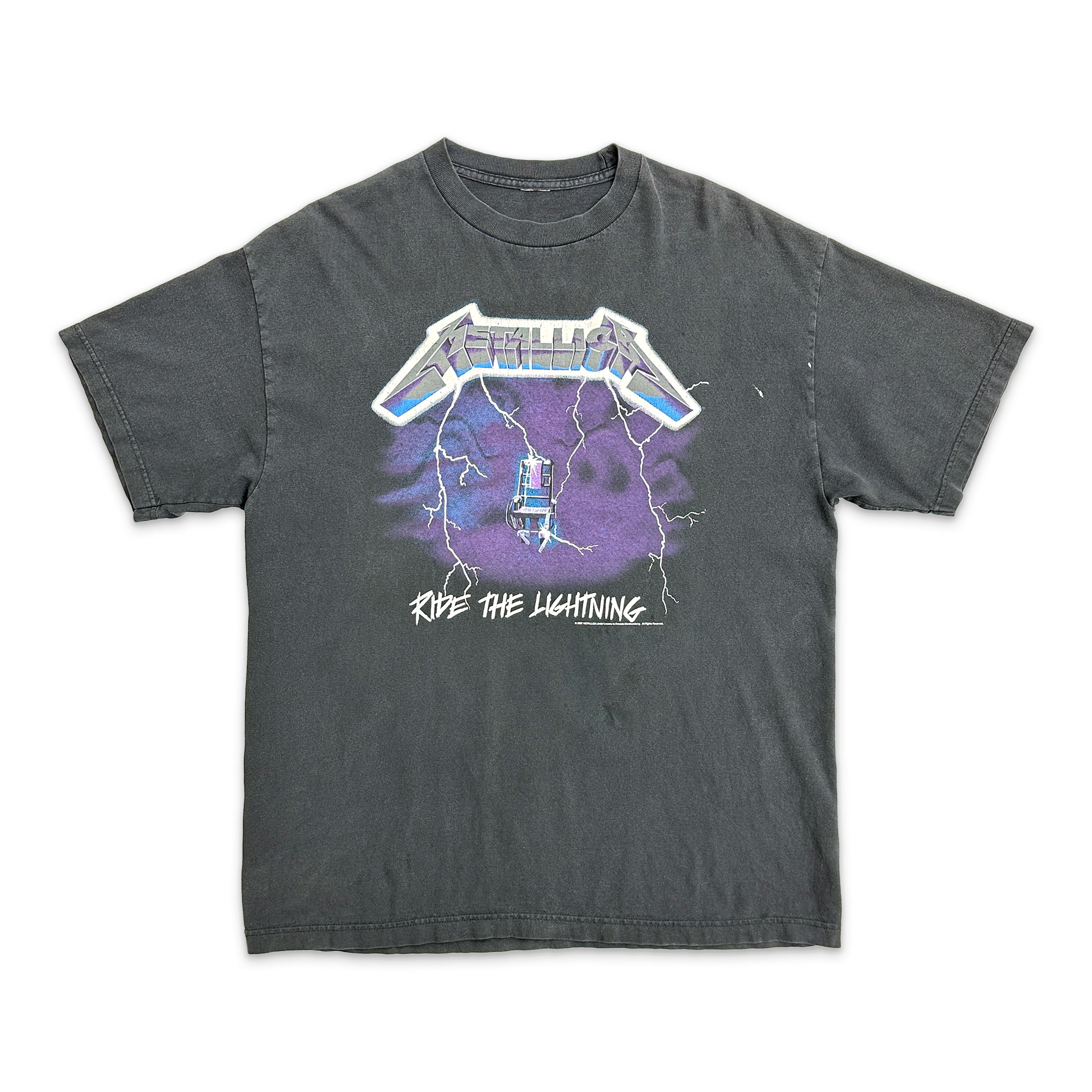 Vintage, Metallica Ride The Lightning Tee 2007 "Black"