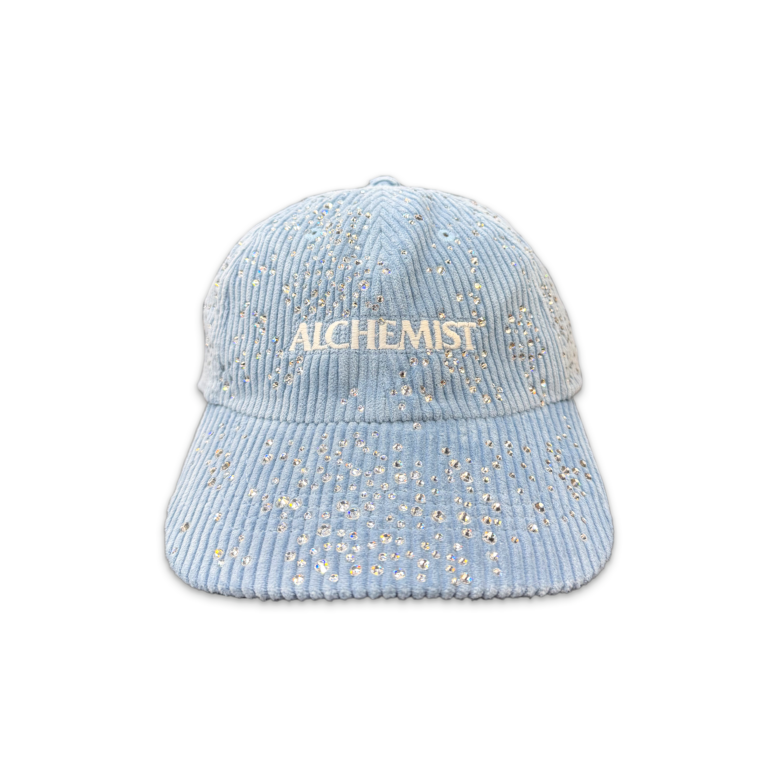 Crystal Corduroy Logo Trucker "Water Blue"