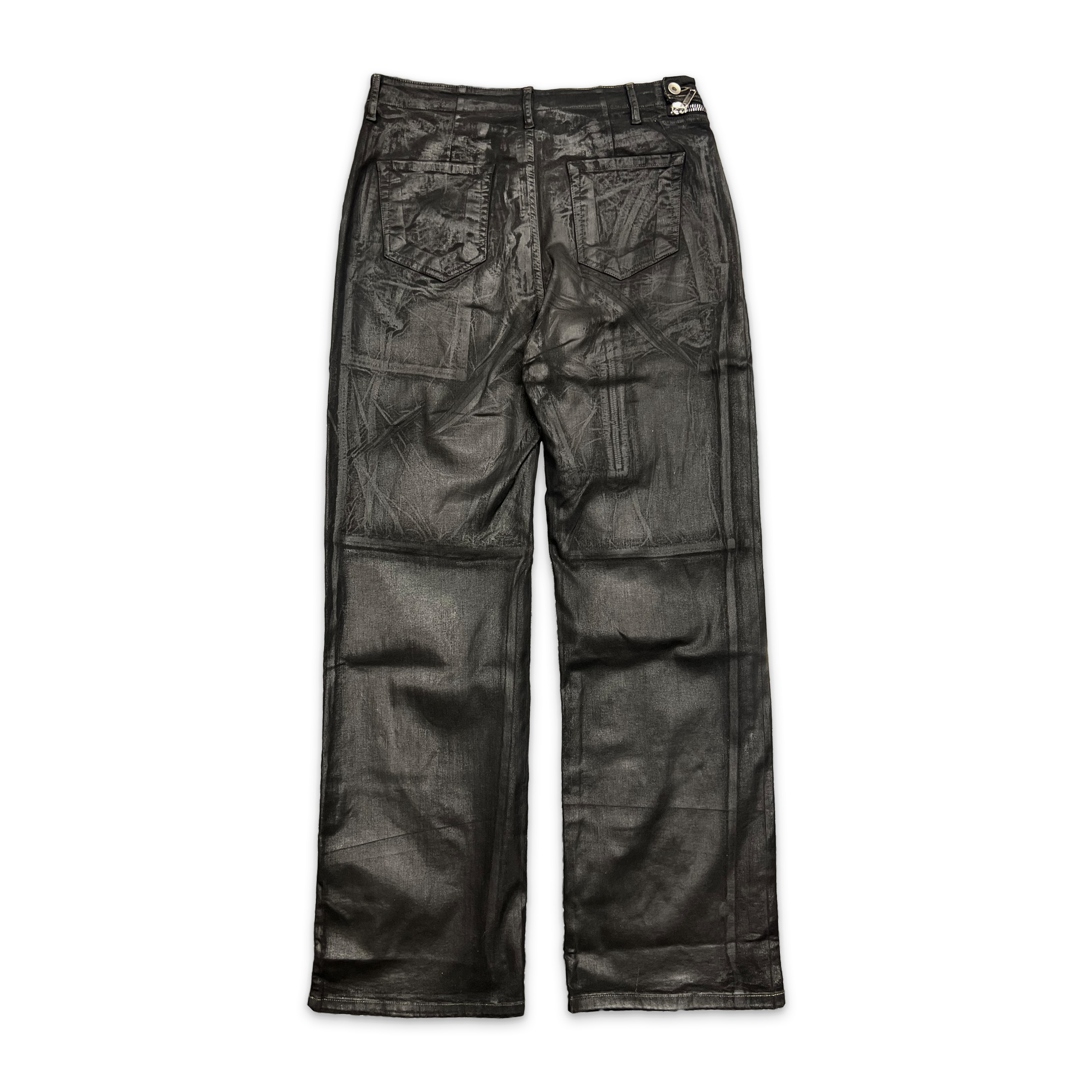 Aircut Waxed Denim Pants "Black"