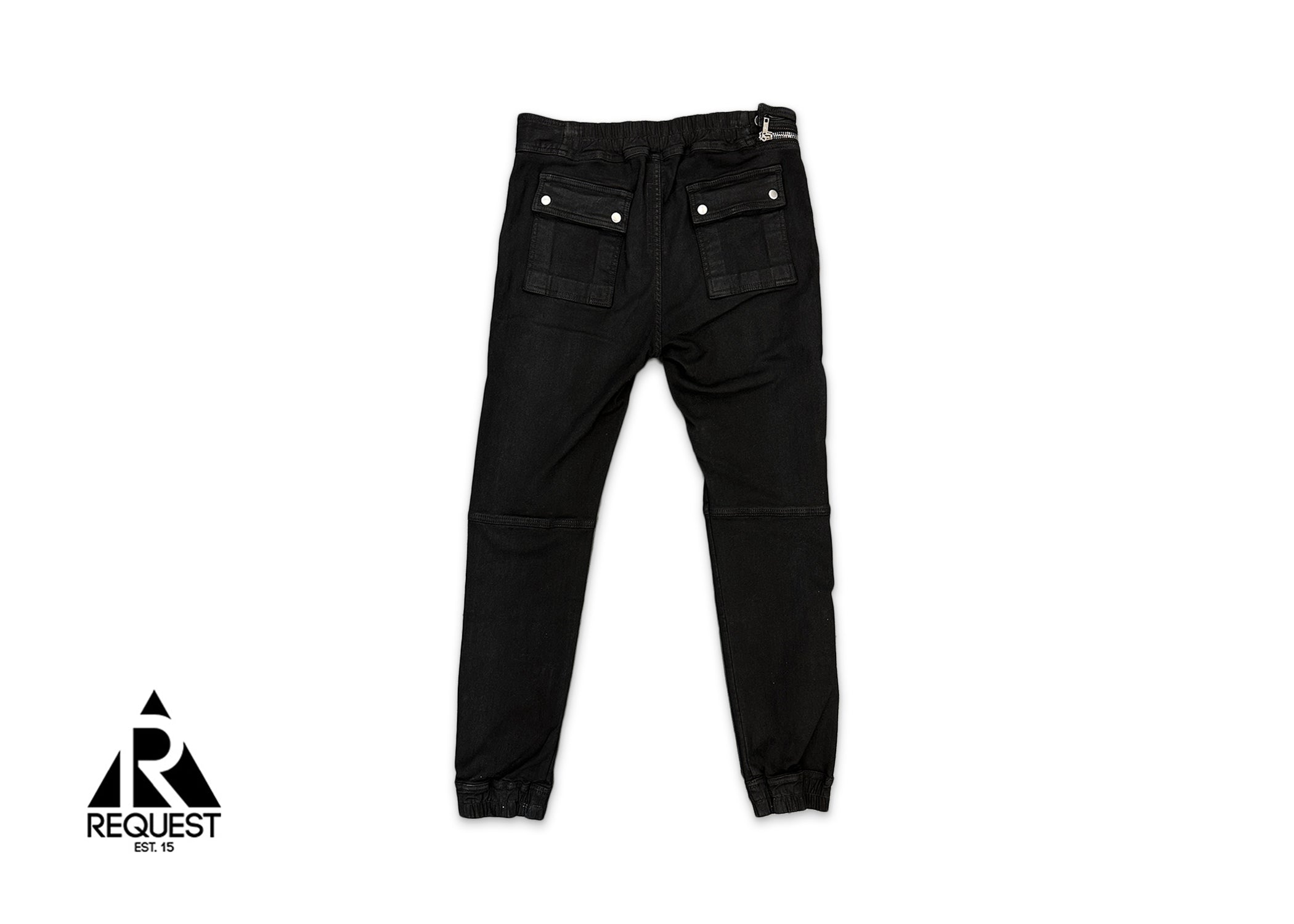 Rick Owens Air Cut Denim Joggers "Black"