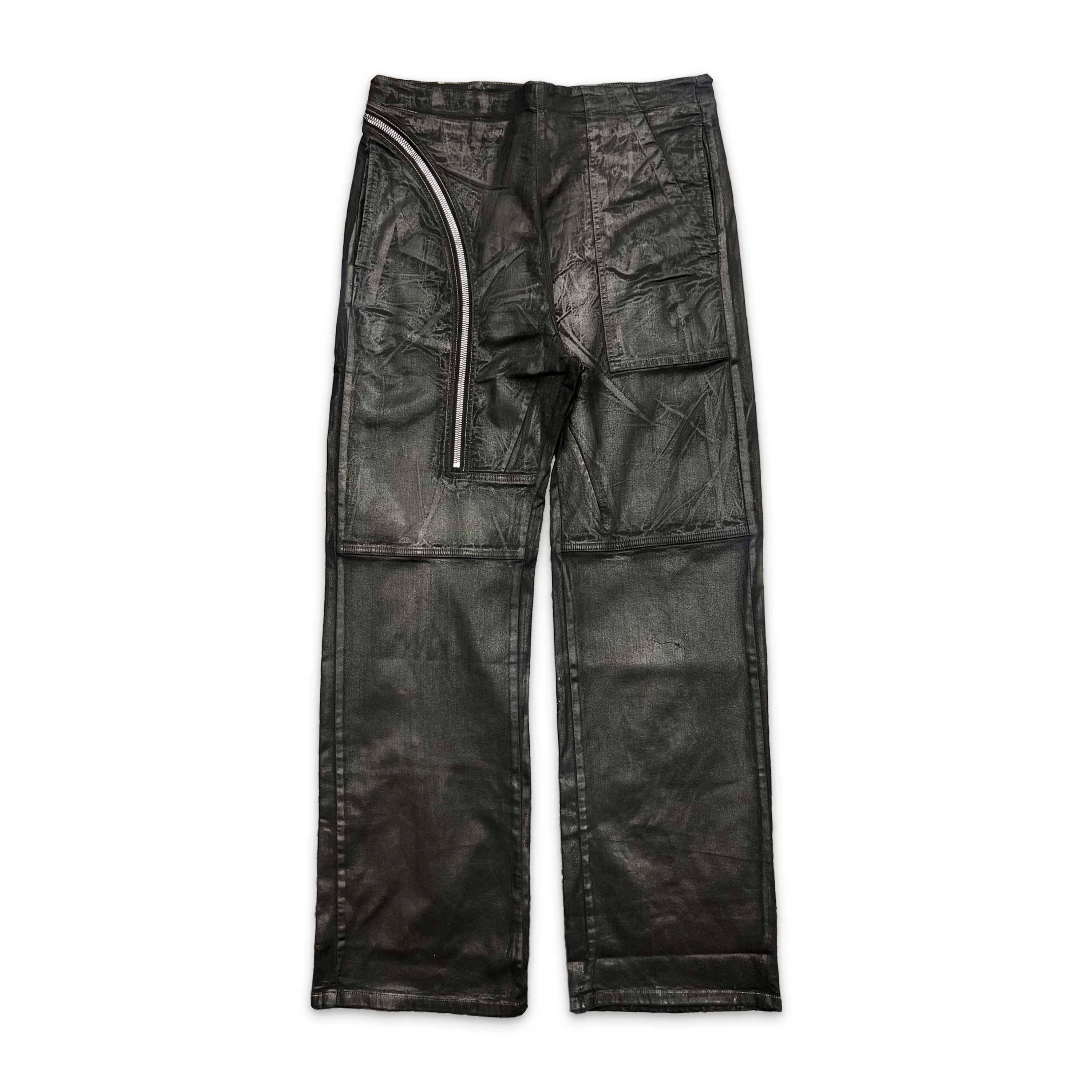 Aircut Waxed Denim Pants "Black"