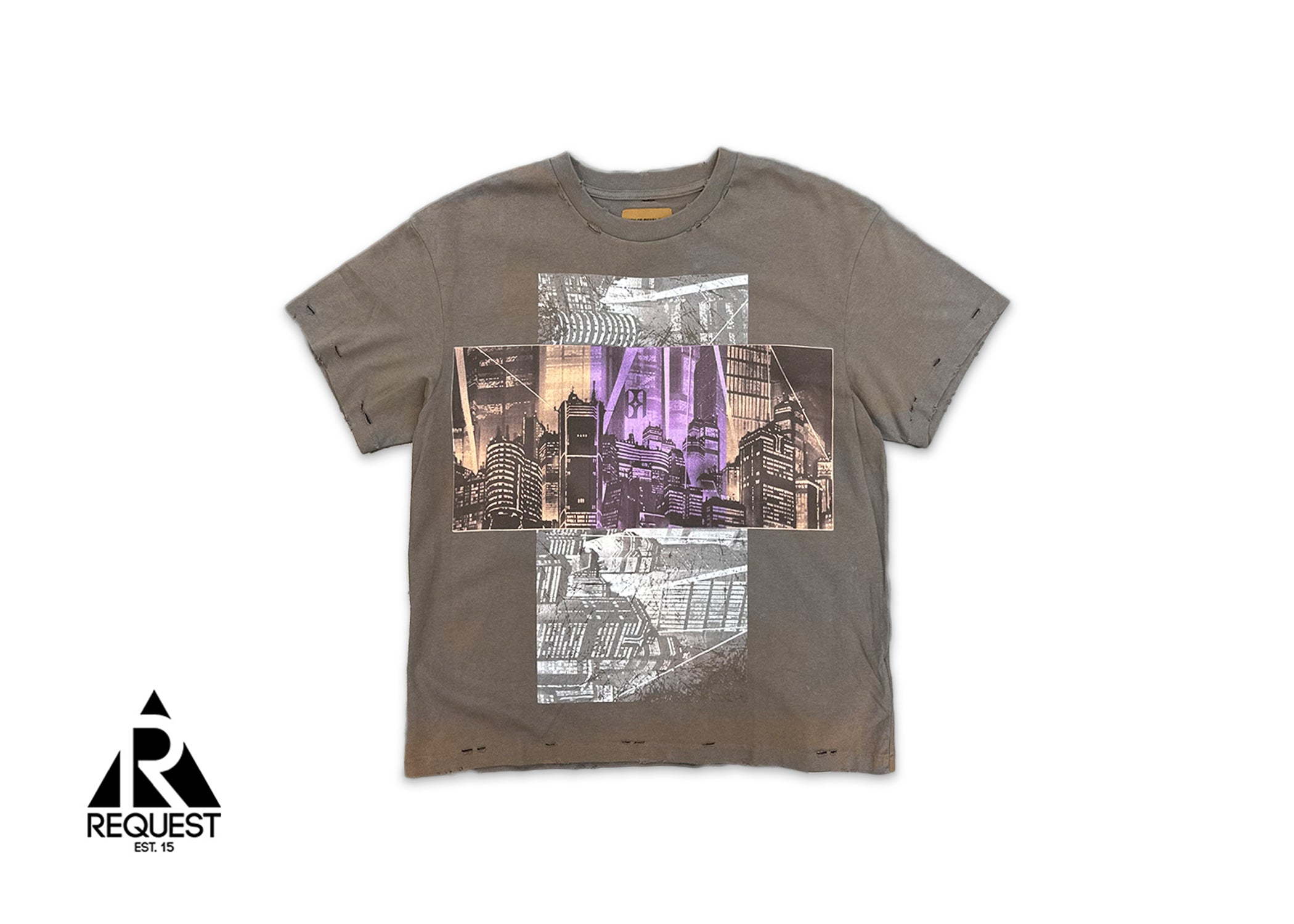 AKIRA Destroyed Vintage Tee "Grey"