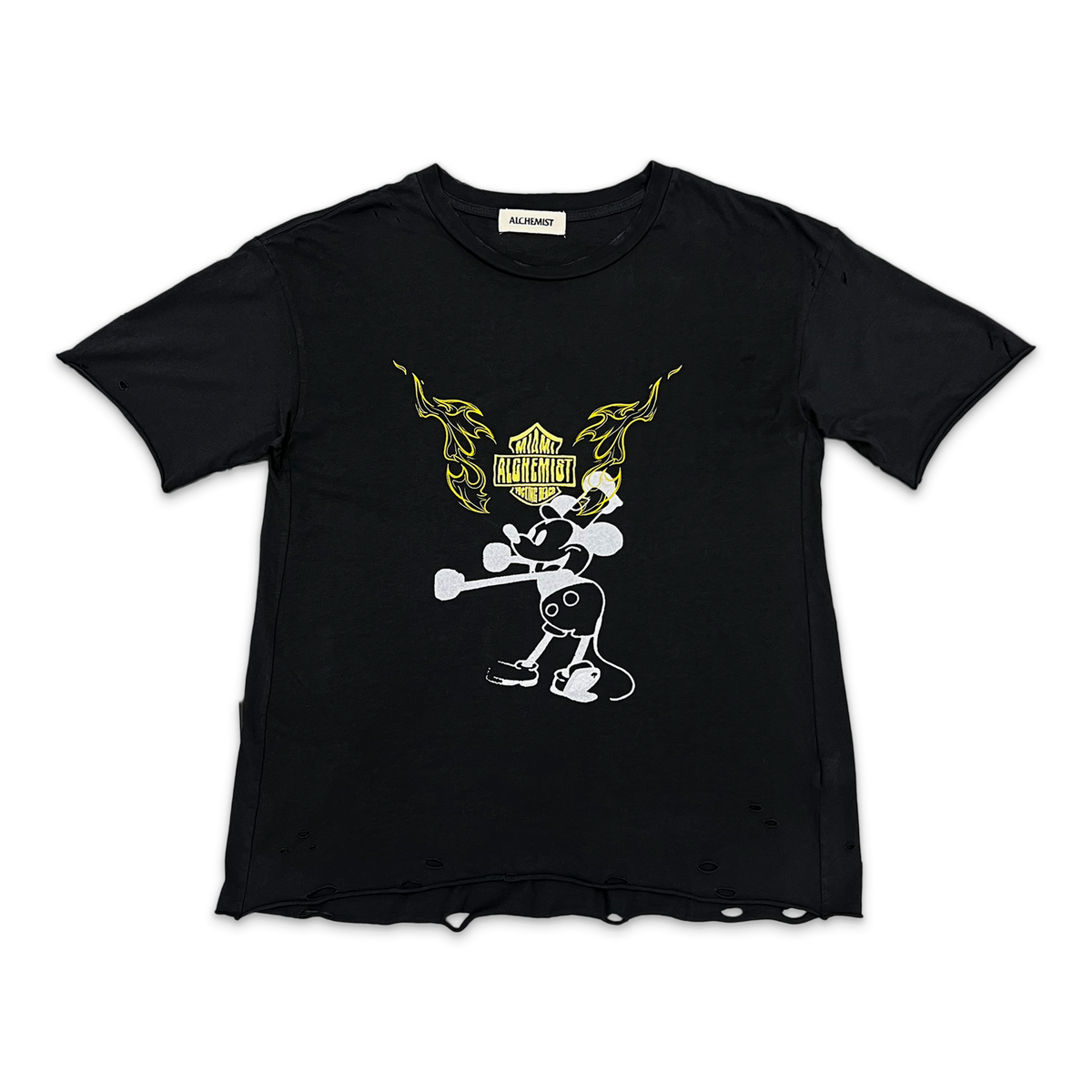 Winter Tour Distressed T Shirt "Black"