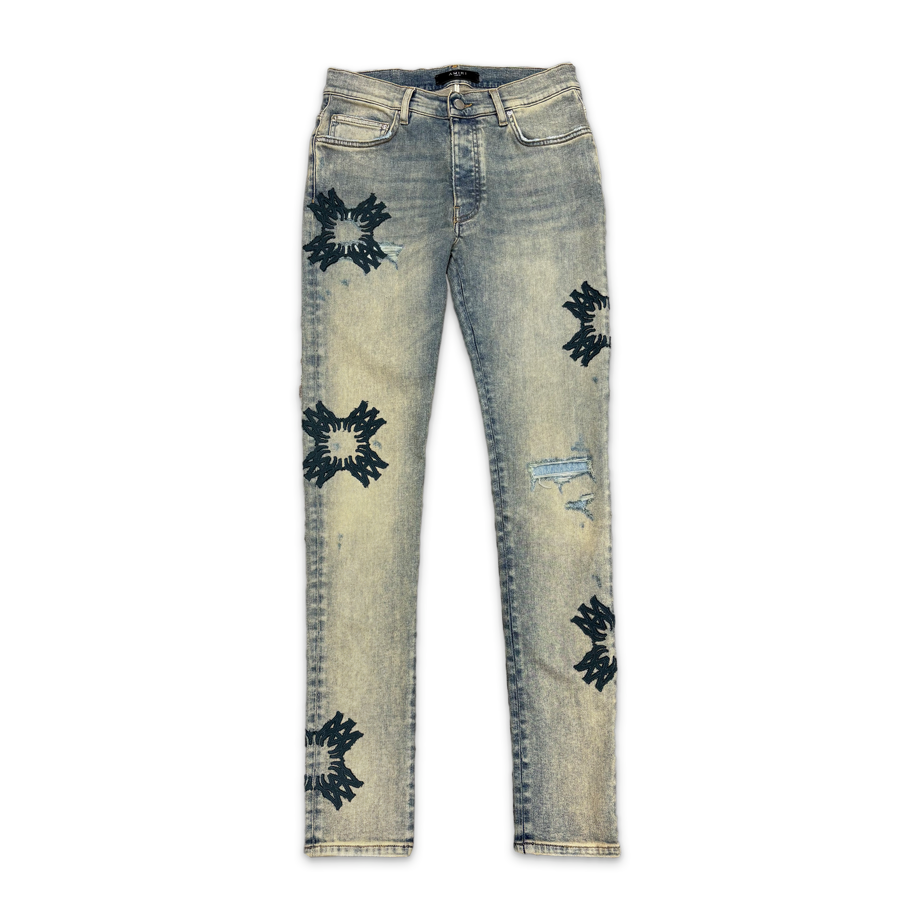 MA Quad Appliqué Denim "Blue/Antique Indigo"