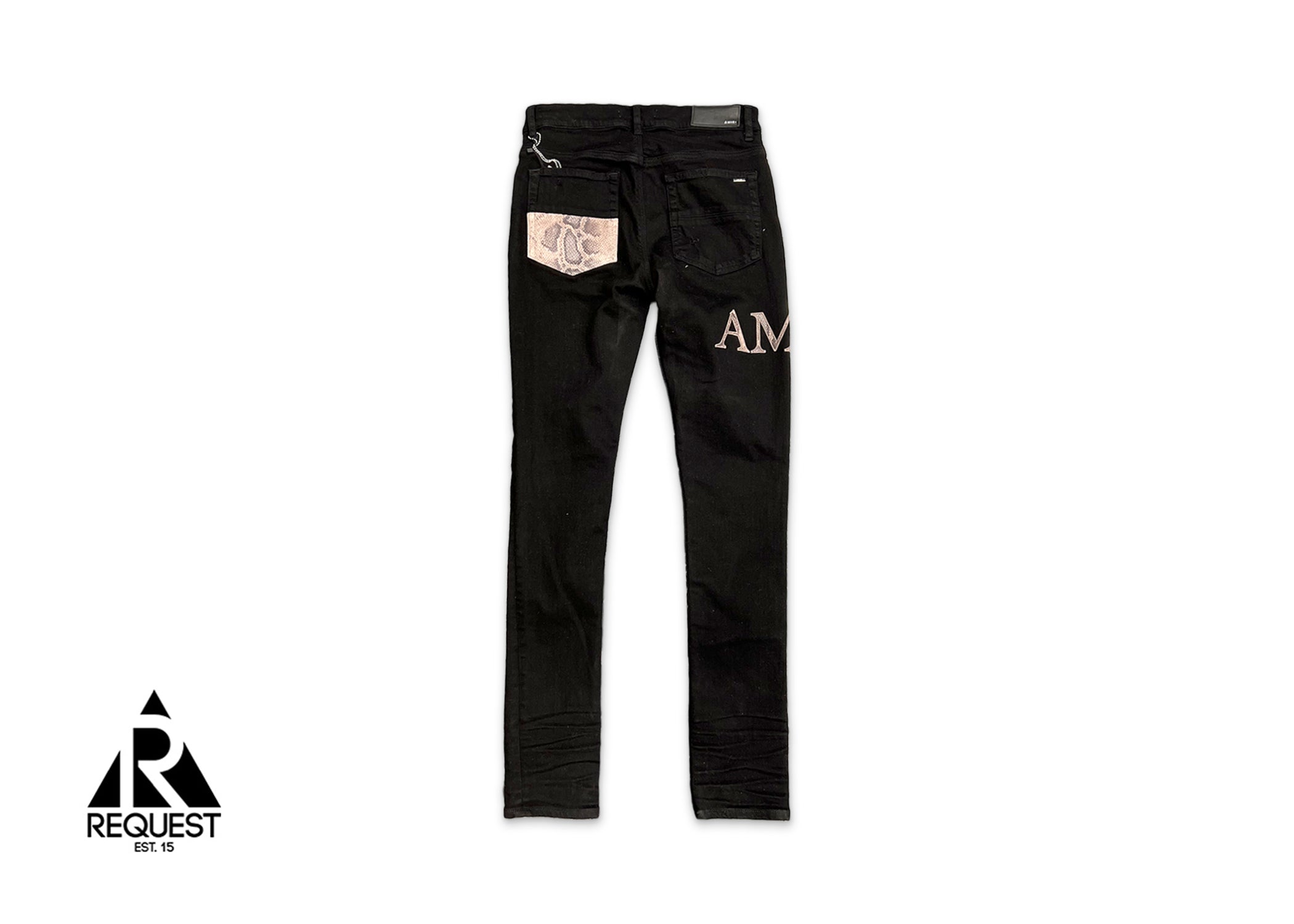 Amiri, Snake Logo Jeans "Black"