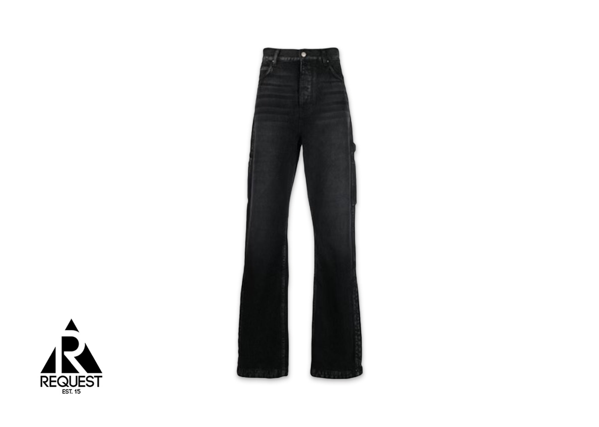 Amiri Stack Workman Straight-Leg Jeans "Black"