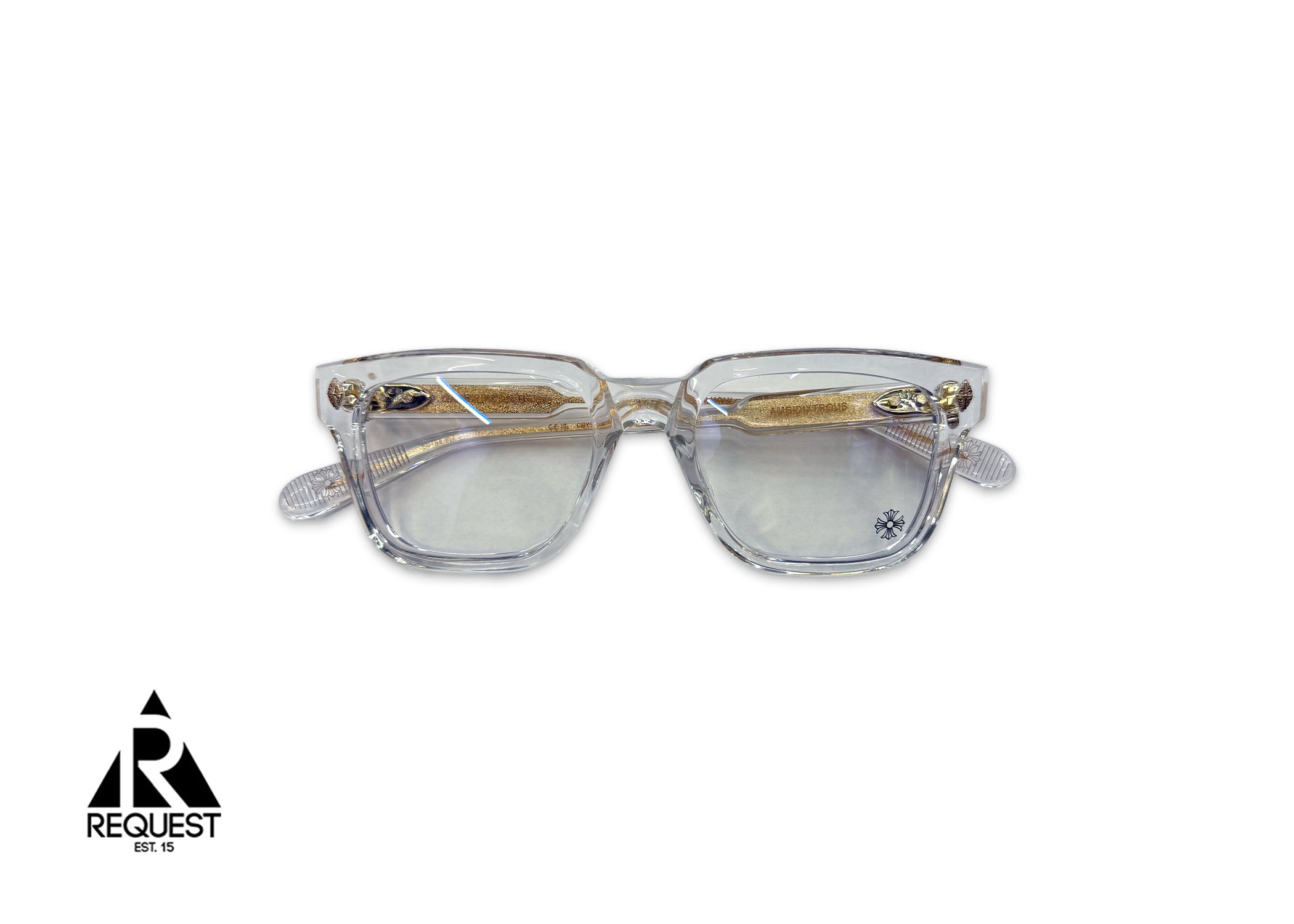 Chrome Hearts, Ambidixtrous Glasses "Clear/Gold"