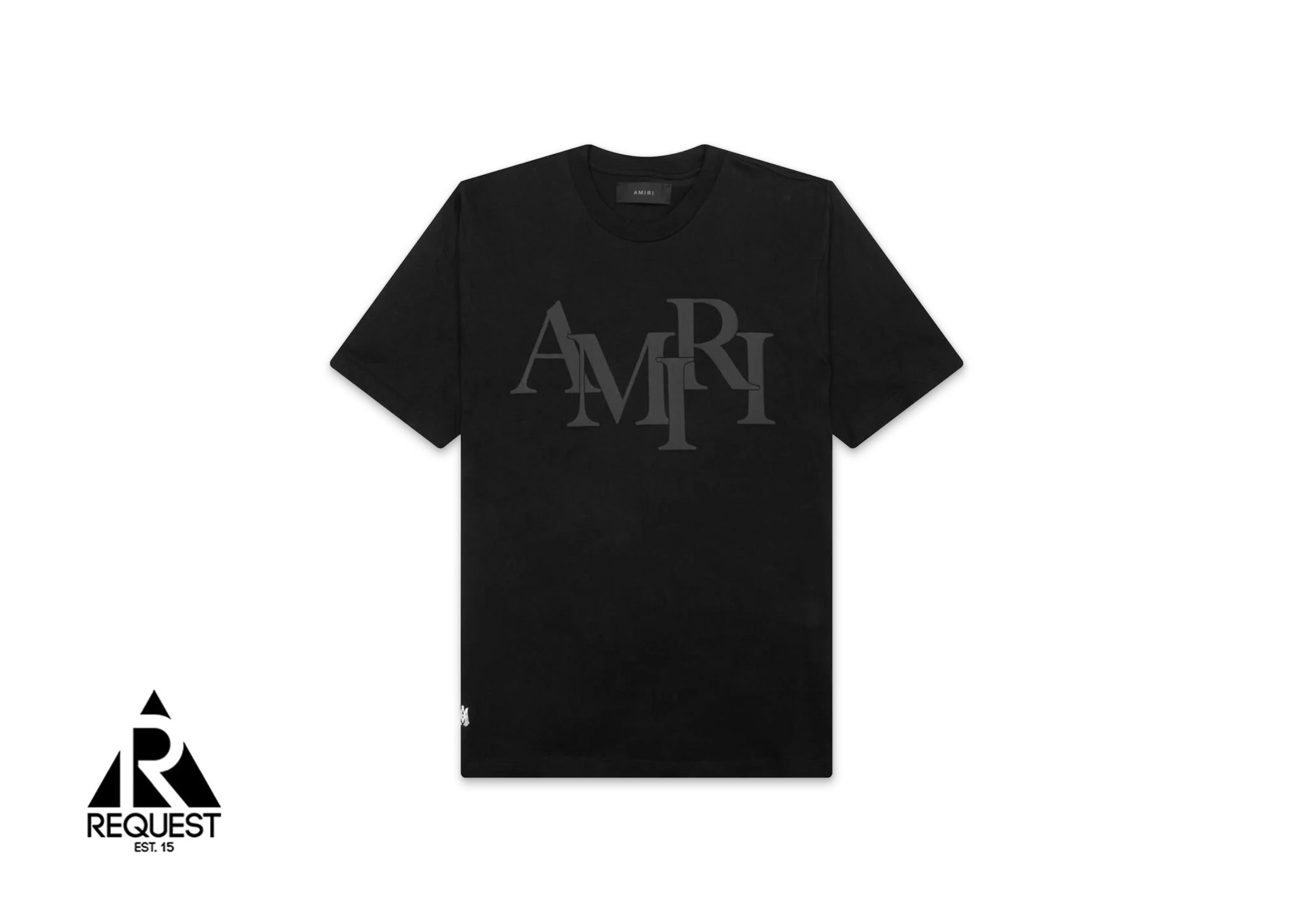 Amiri Staggered Logo T-Shirt "Black"