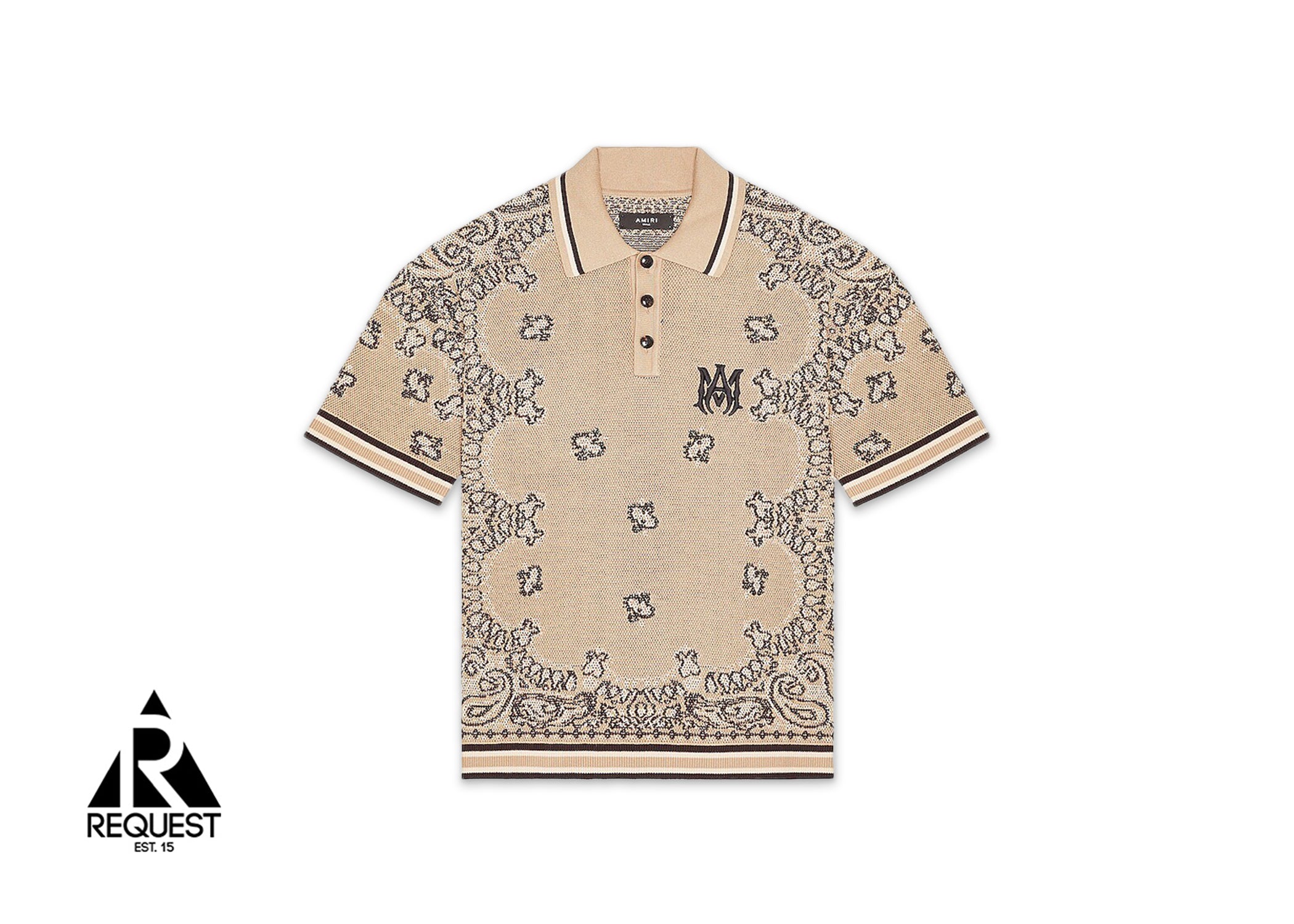 Amiri Bandana Polo "Tan"