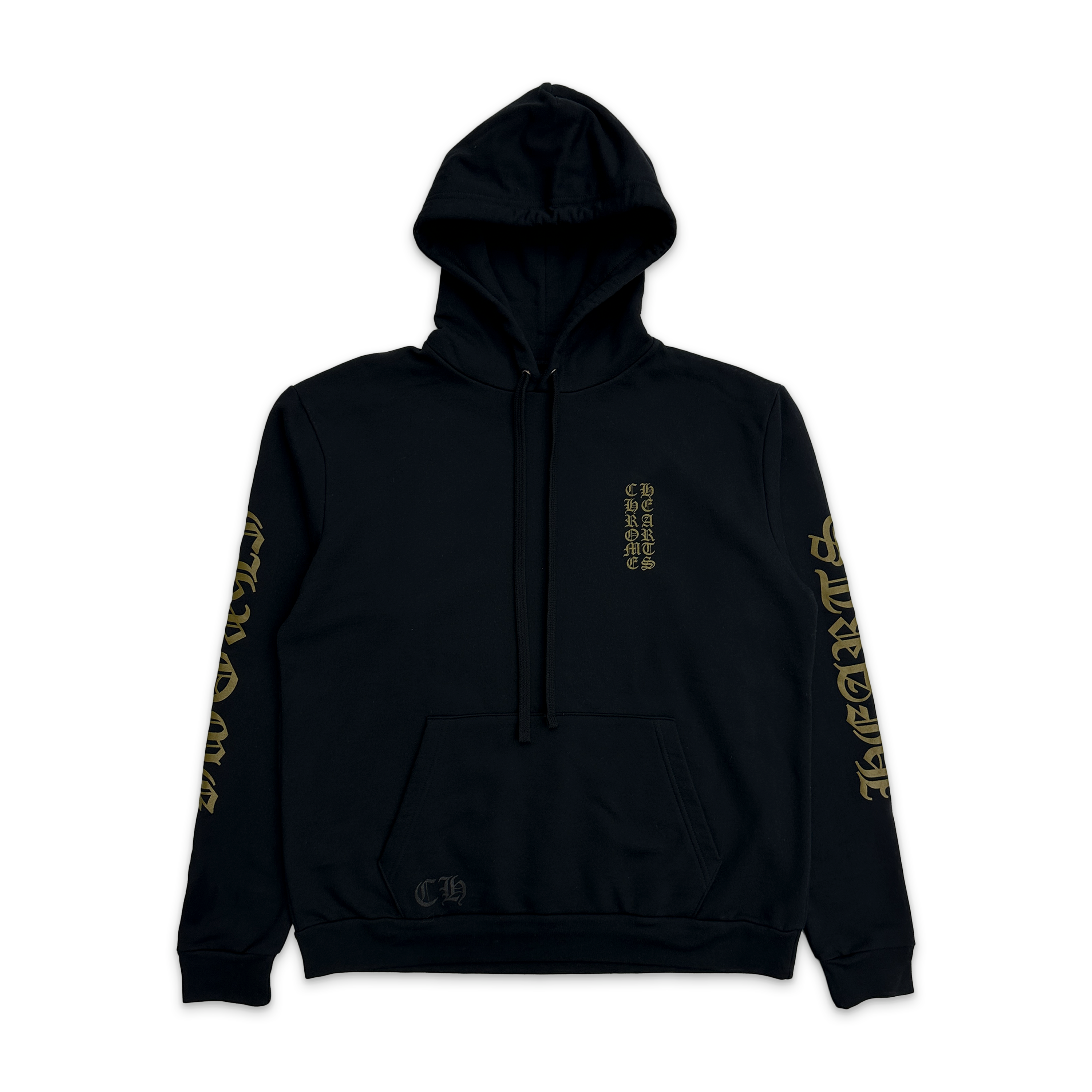 Chrome Hearts, Chrome Hearts Vertical Logo Hoodie "Army Green"