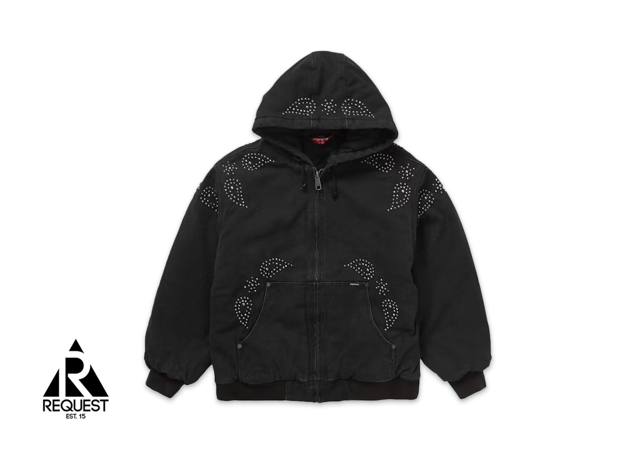 Supreme Paisley Studded Work Jacket "Black"