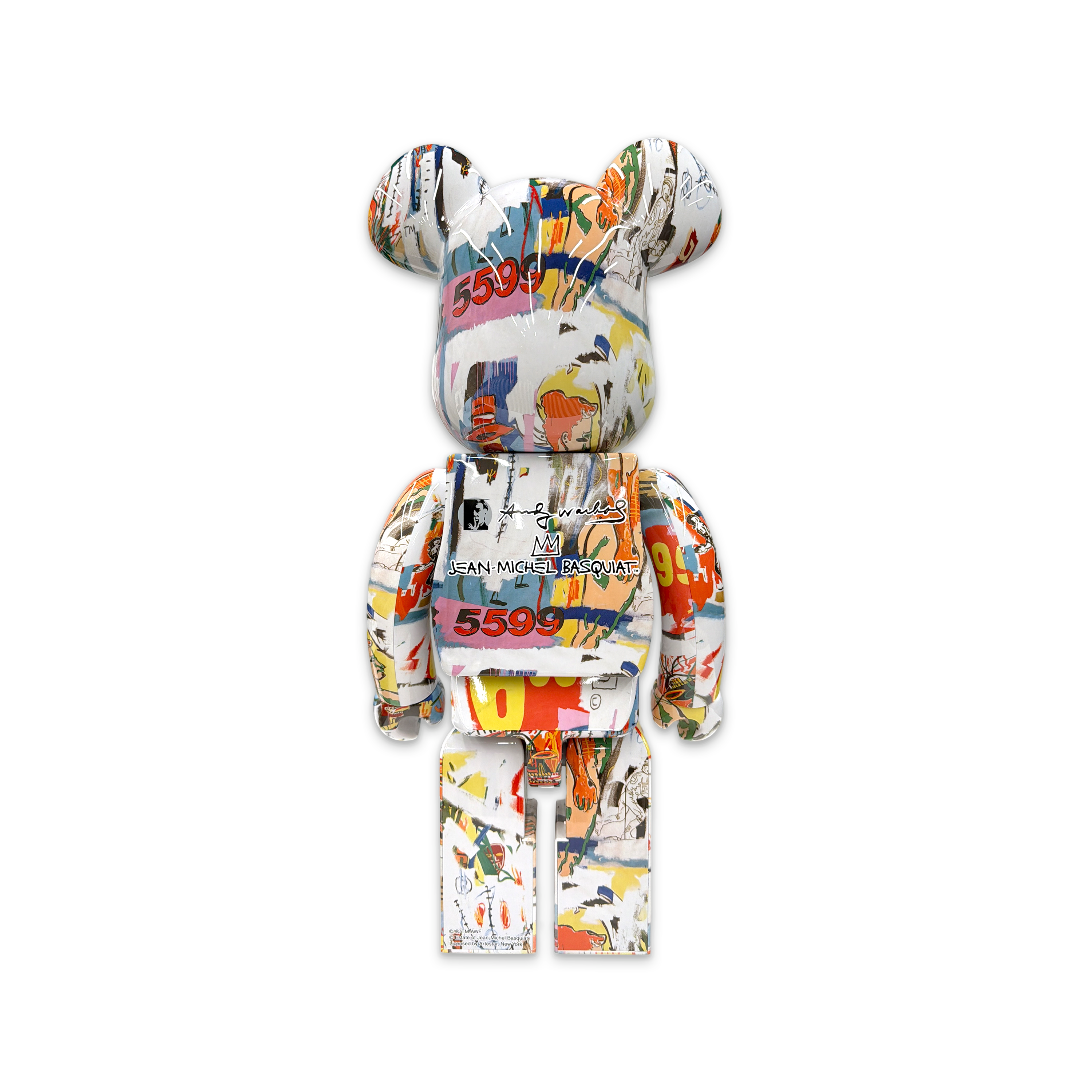 Bearbrick x Andy Warhol x JEAN-MICHEL BASQUIAT #4 1000%