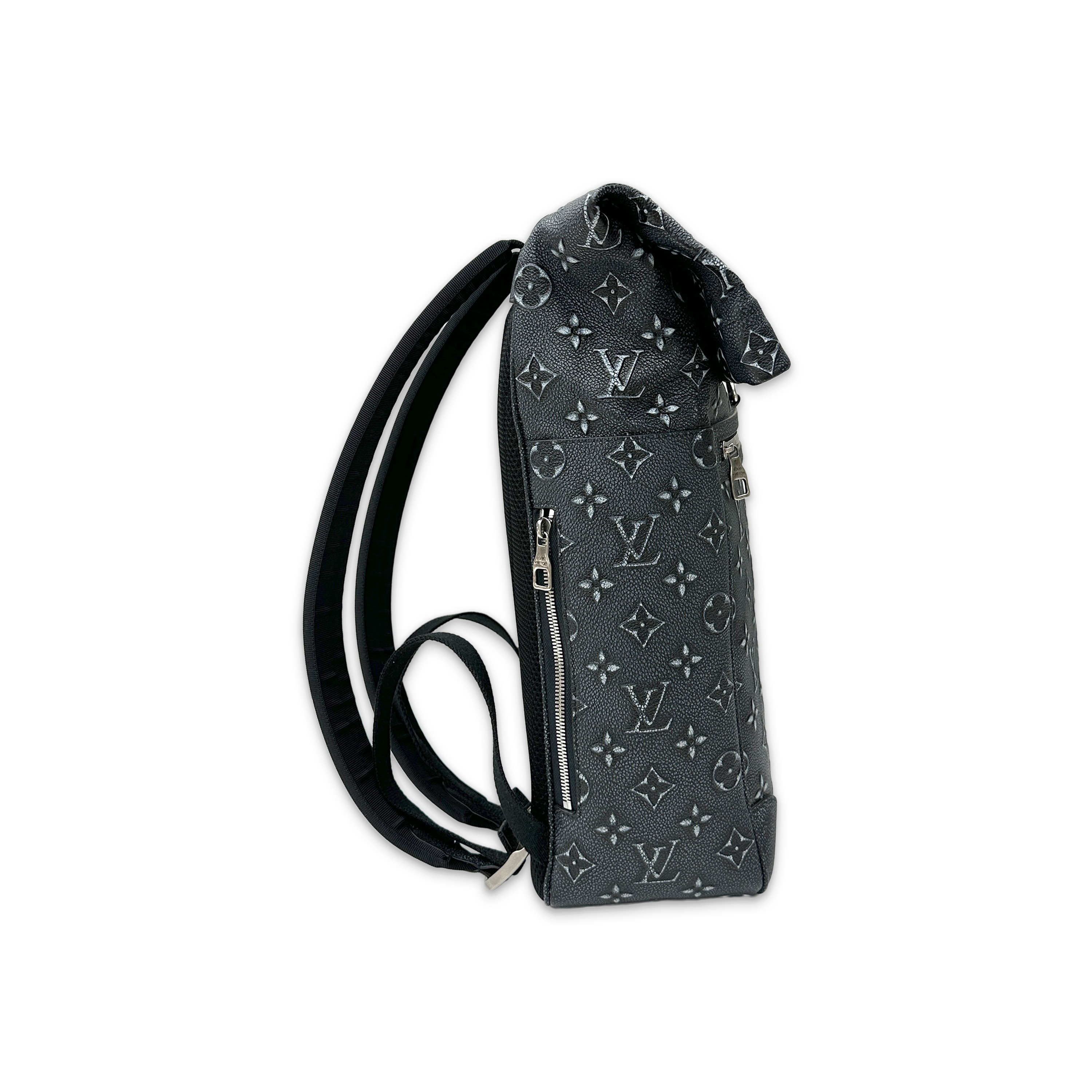 Roll Top Backpack Monogram "Black"