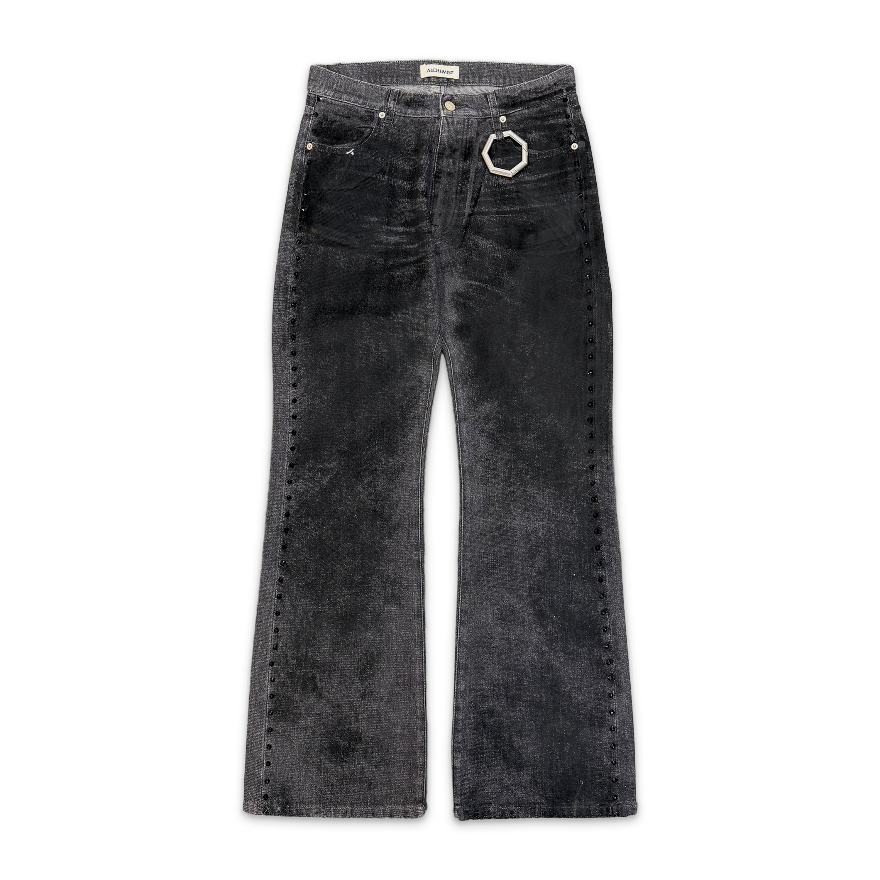 Crystal Studio Jeans “Flocked Black”