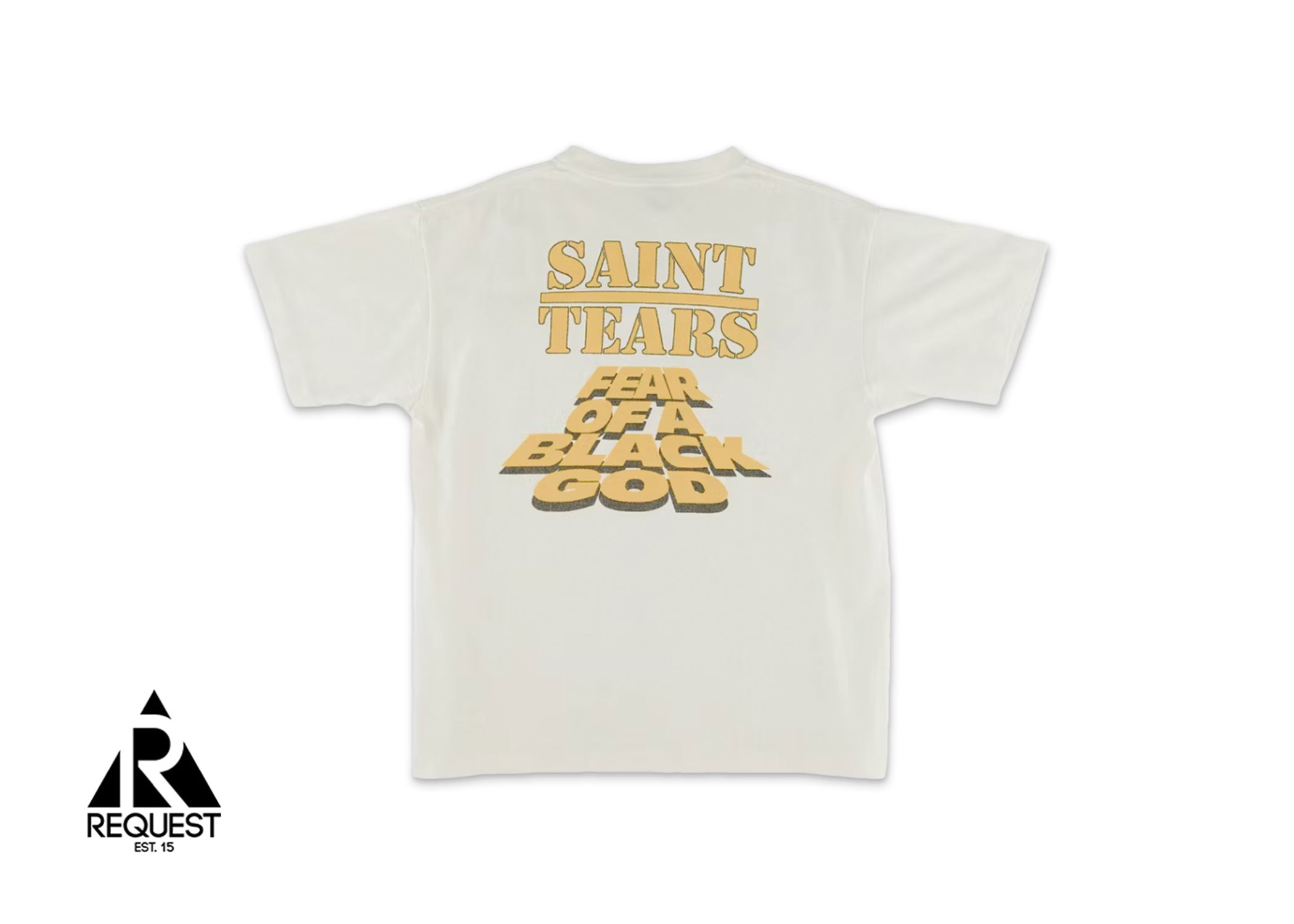 Saint Michael x Denim Tears Black God Tee "Vintage White"