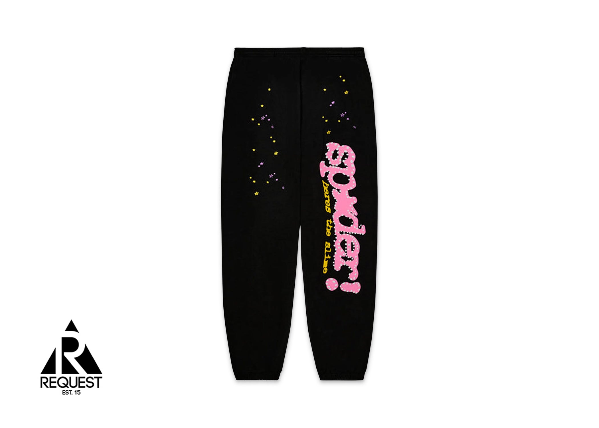 Sp5der P*nk V2 Sweatpants "Black"