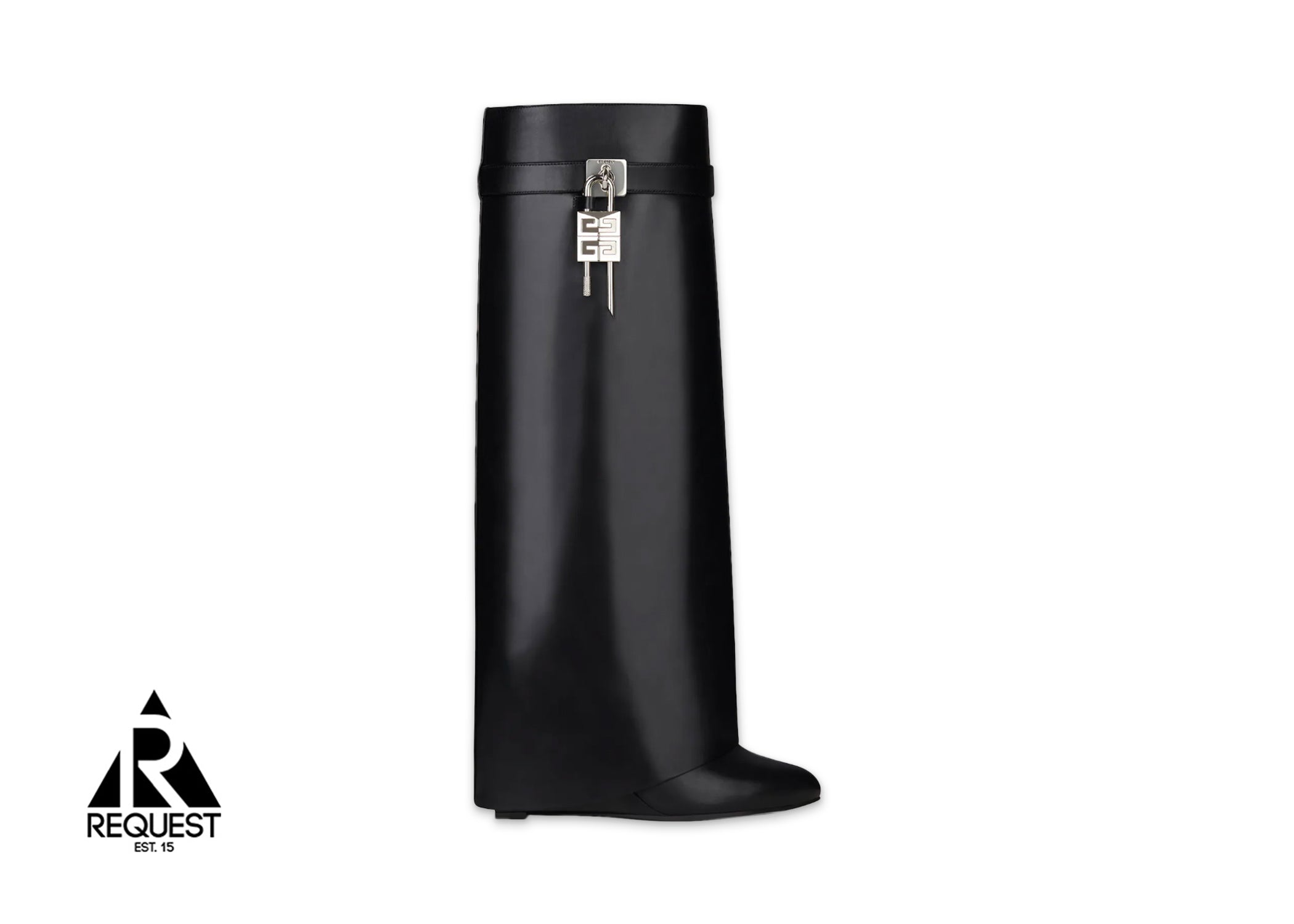 Givenchy Leather Shark Lock Boots "Black"