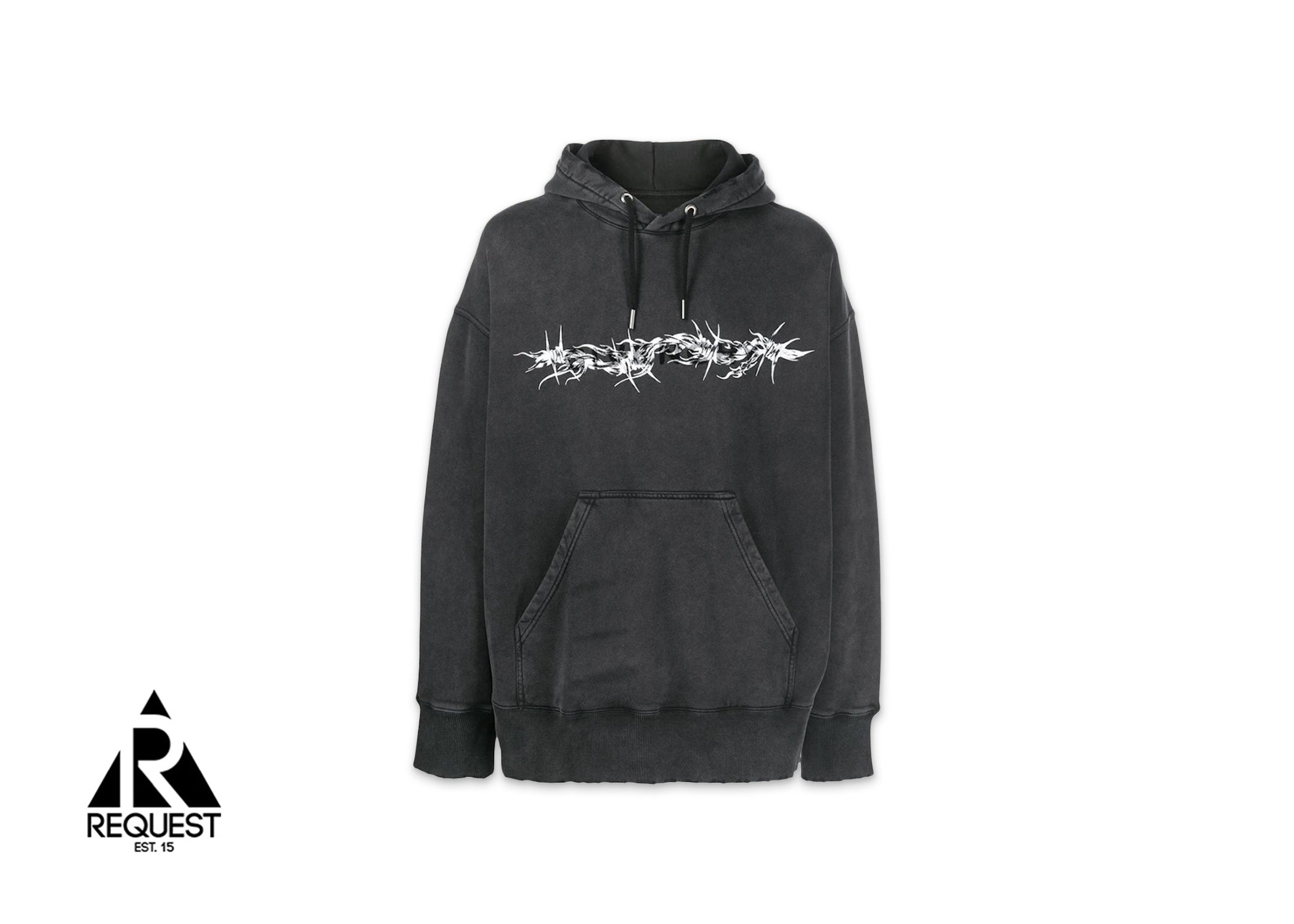 Givenchy Barbed Wire Print Hoodie"Black"