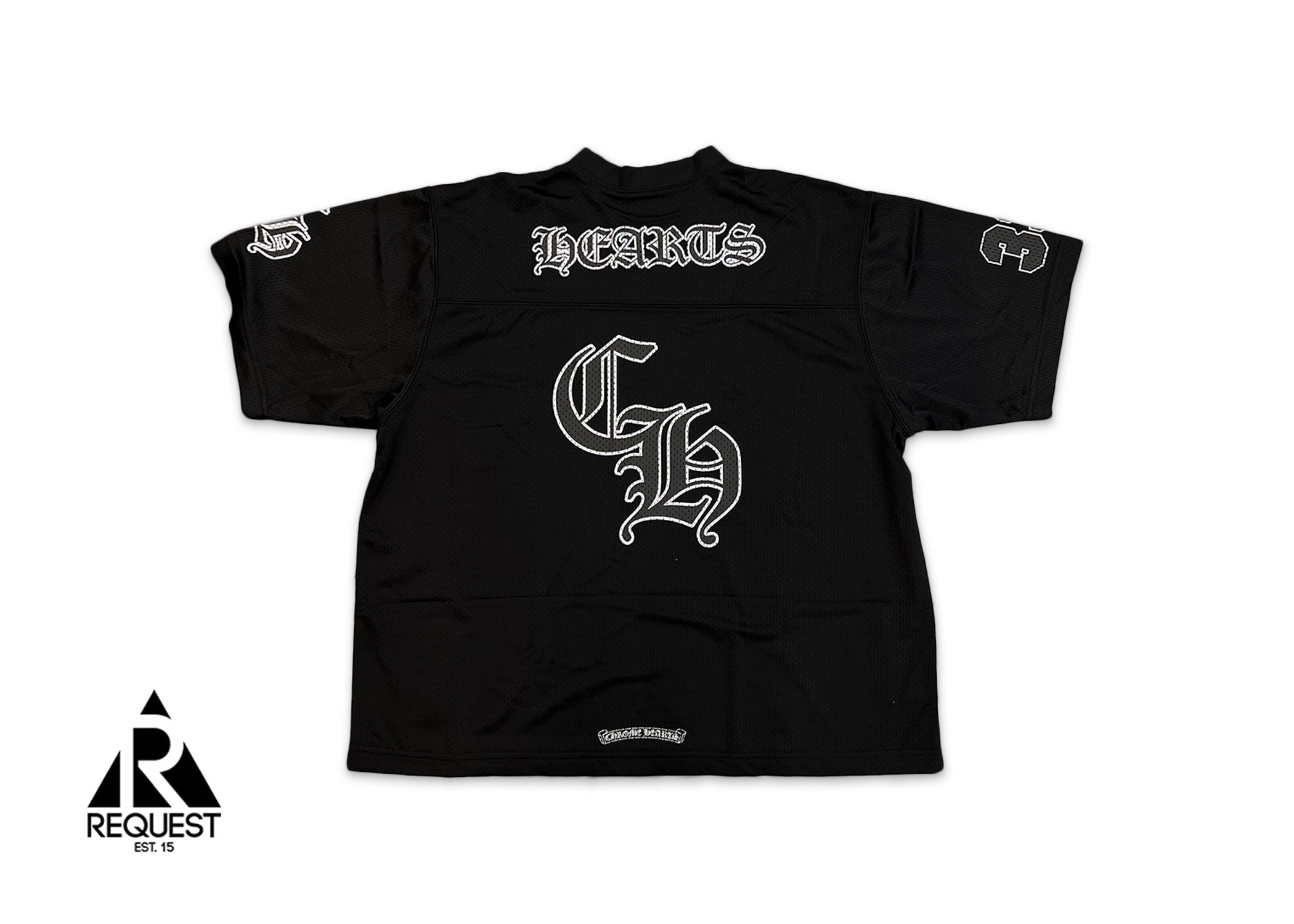 Chrome Hearts Sports Mesh Short Sleeve Warm Up Jersey “Black”