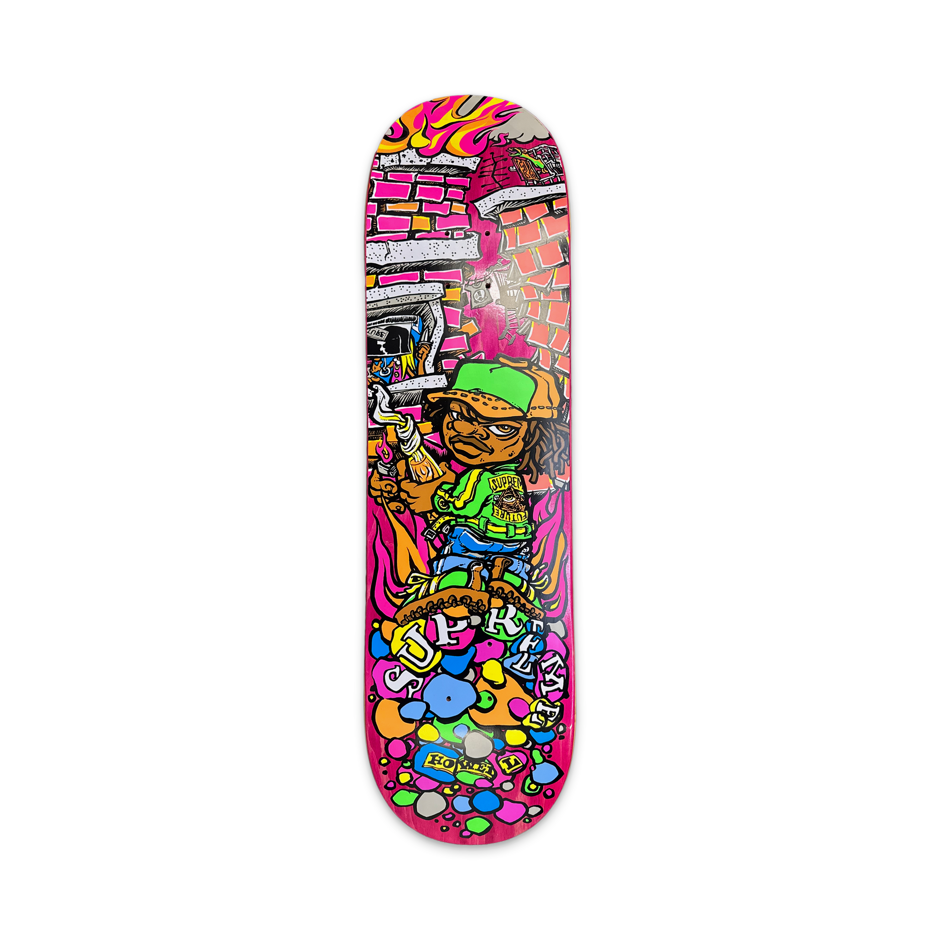 Supreme Molotov Kid Skateboard Deck "Pink"