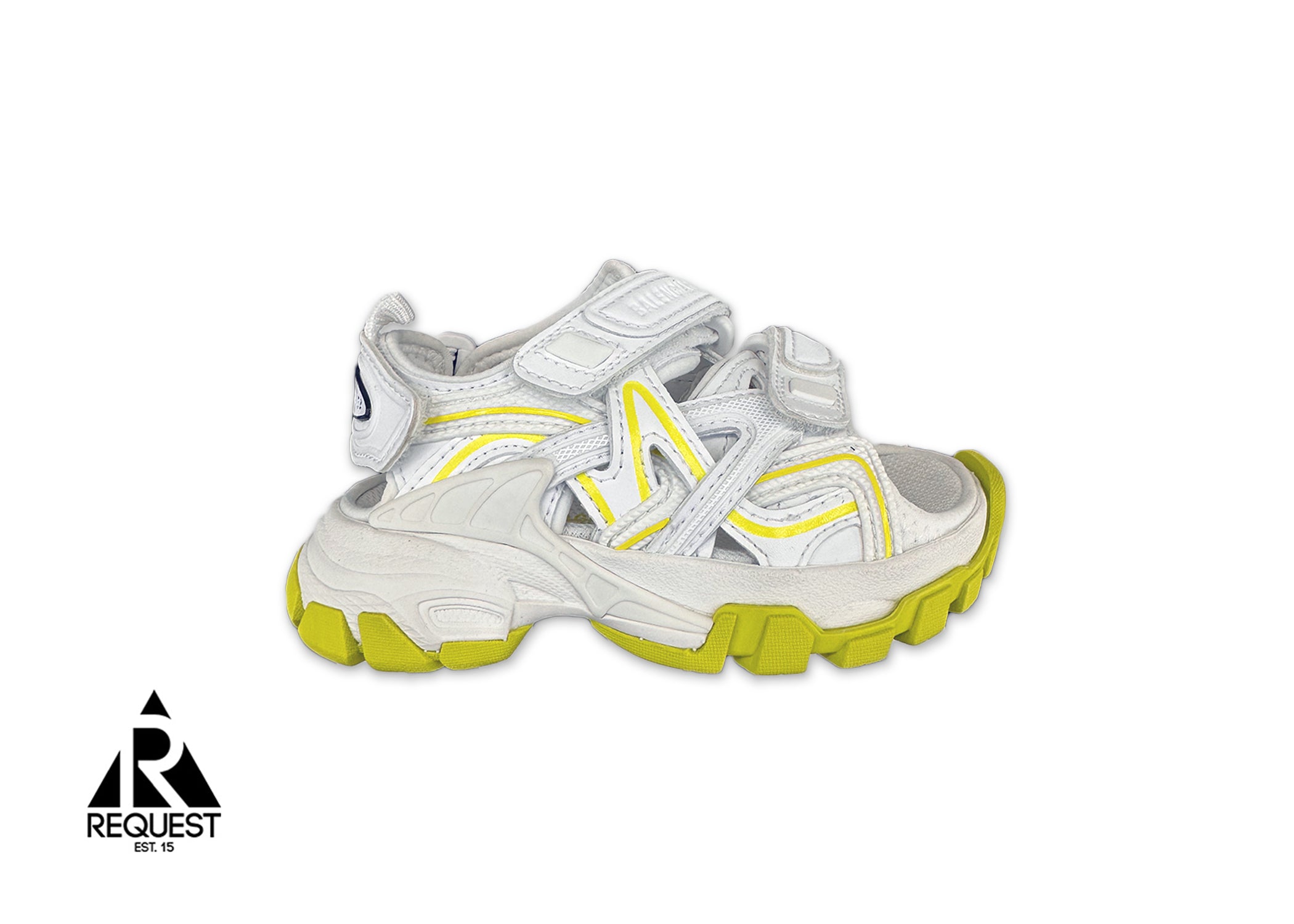 Balenciaga Track Sandal "White Fluo Yellow"