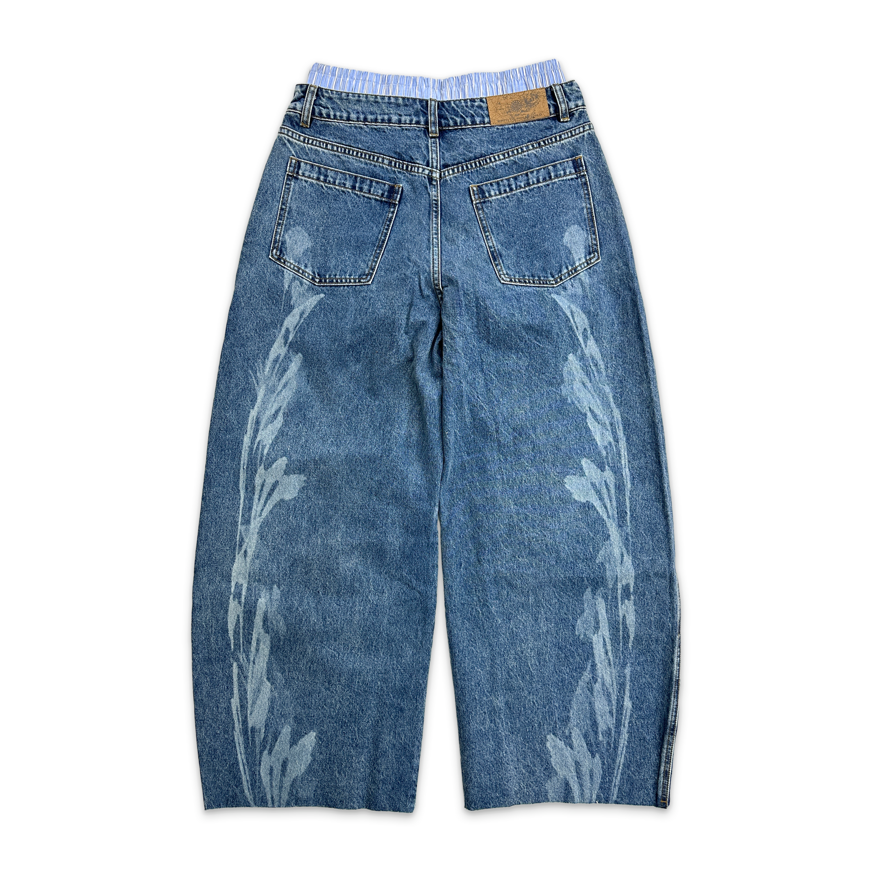 Fluid Waist Baggy Denim
