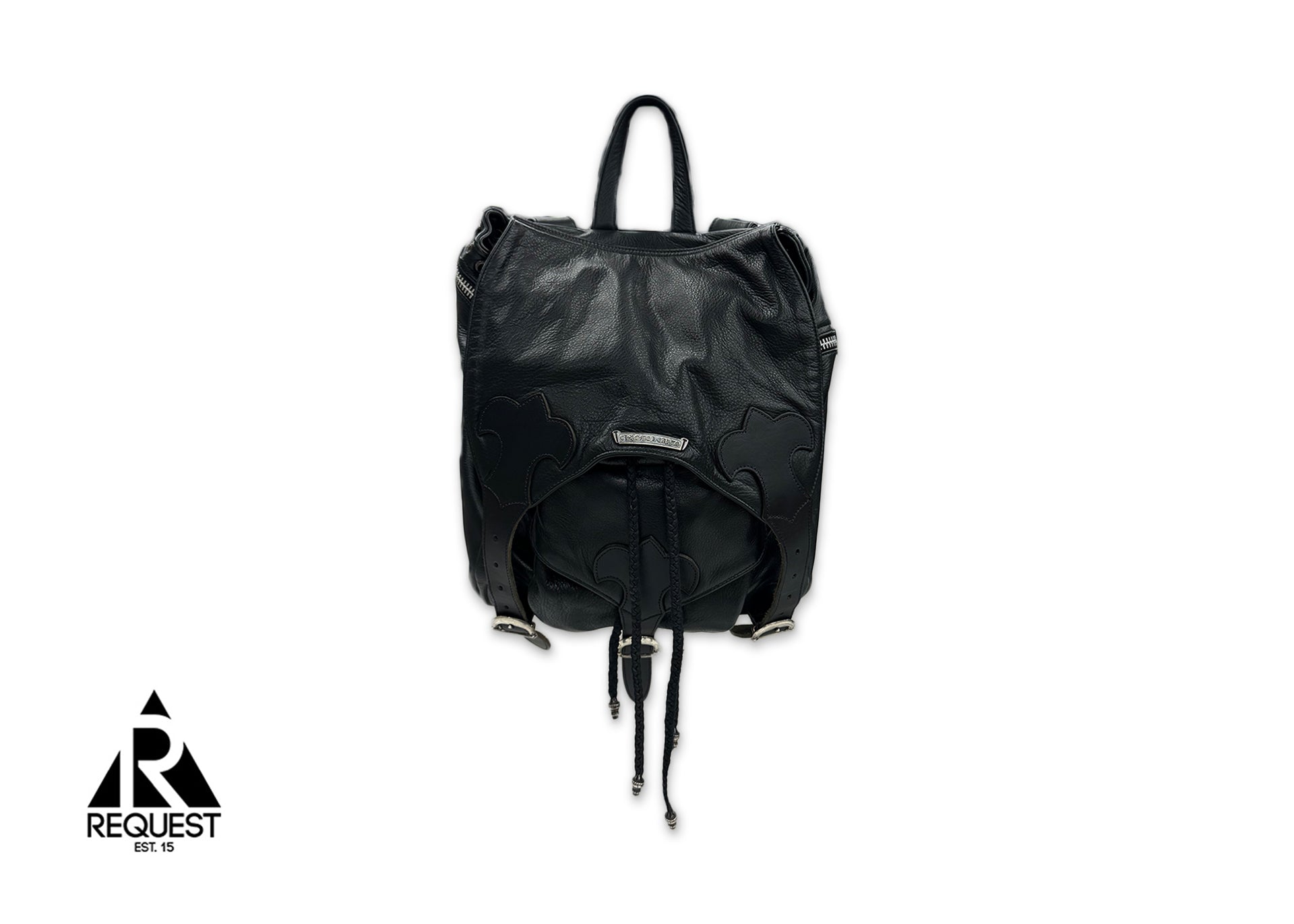 Double Strap Leather Backpack