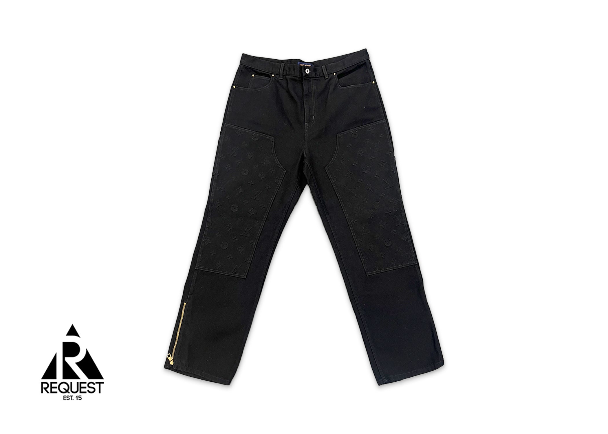 Louis Vuitton Monogram Workwear Denim Carpenter Pants "Black"