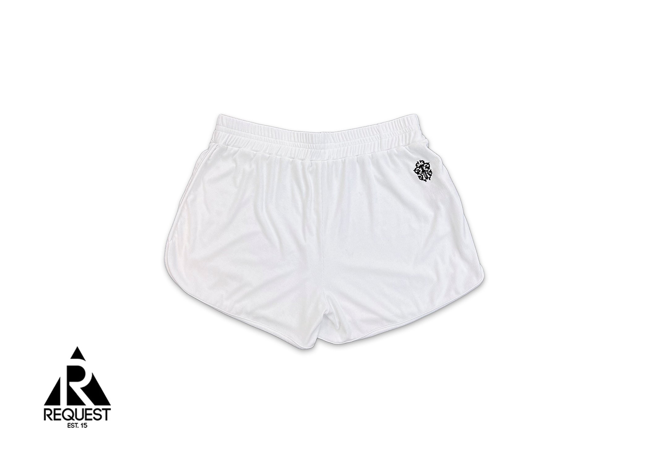 Logo Booty Shorts "White"