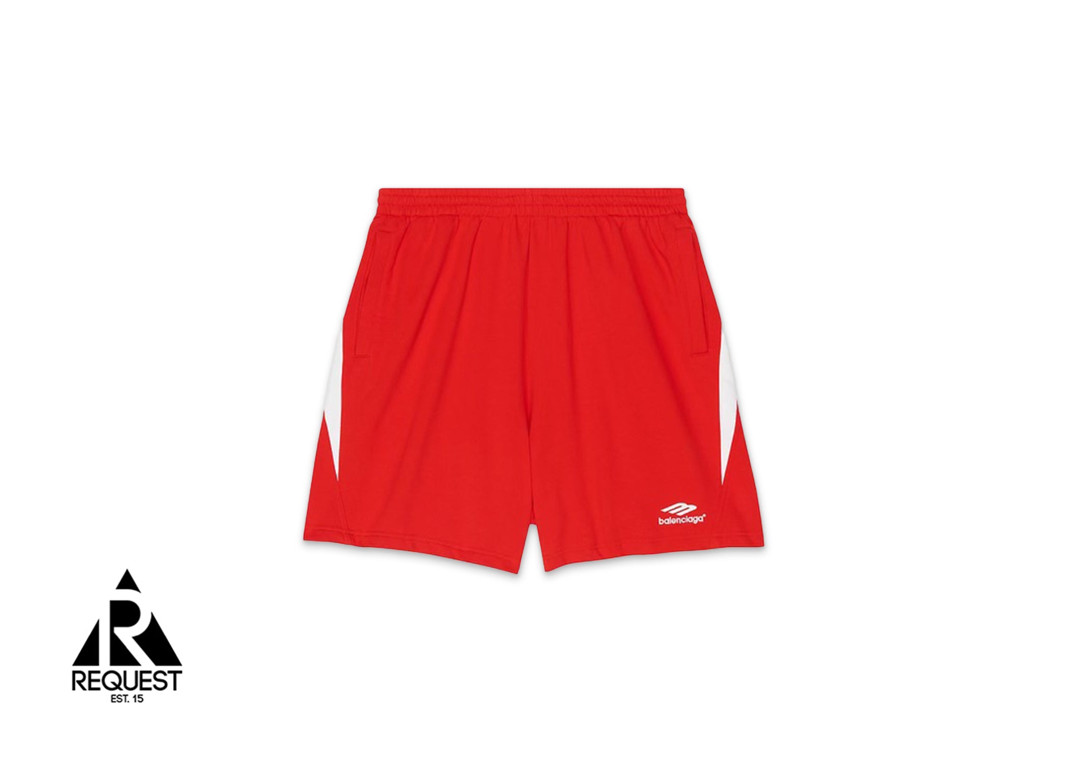 Balenciaga 3b Sports Icon Tracksuit Shorts "Red"