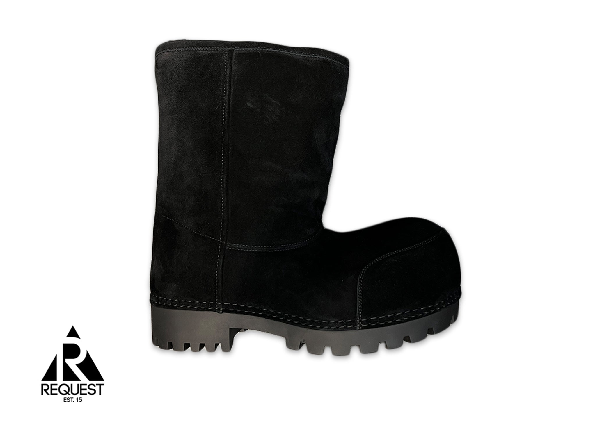 Alaska Fur Low Boot "Black"