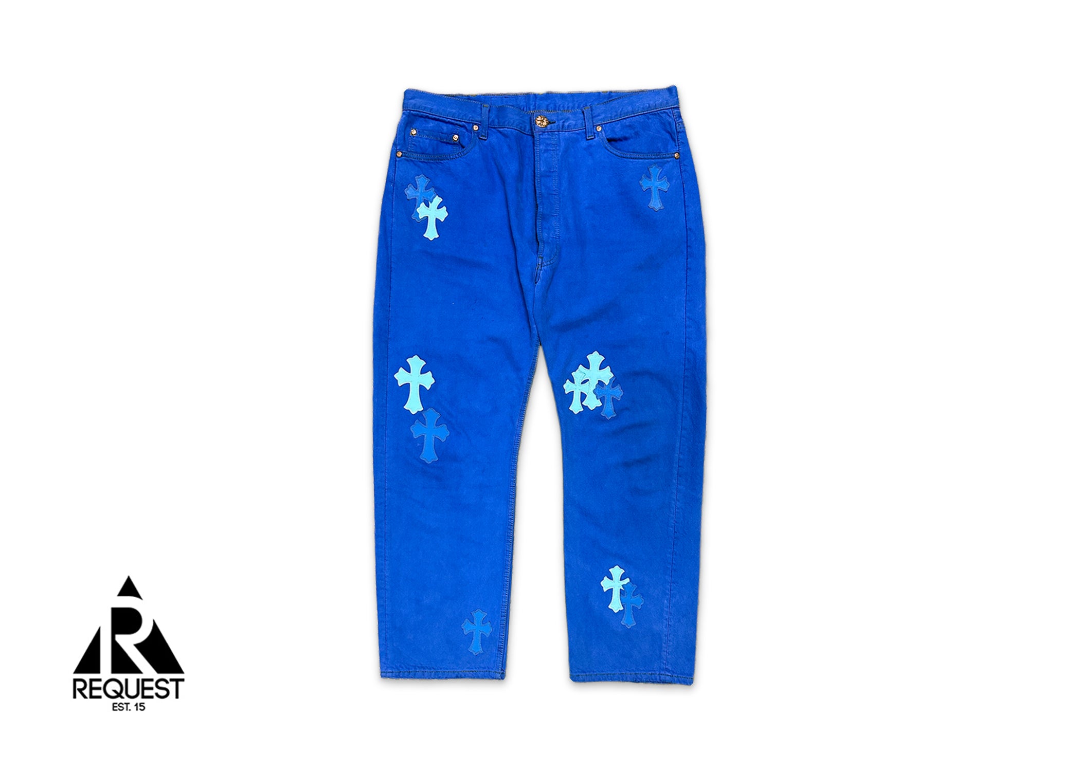 Levi's Blue Denim "Blue & Light Blue Crosses"