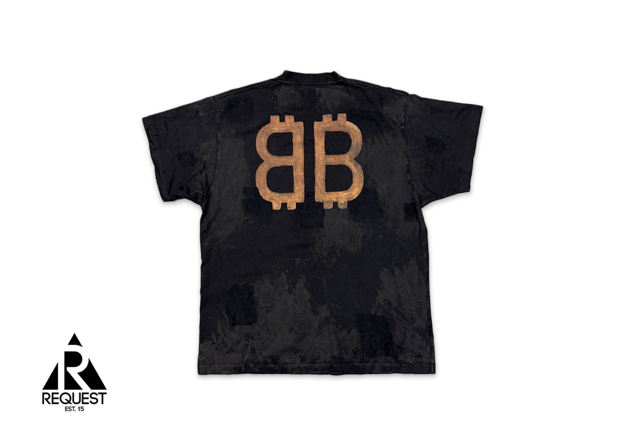 Crypto Oversized Tee "Faded Black"