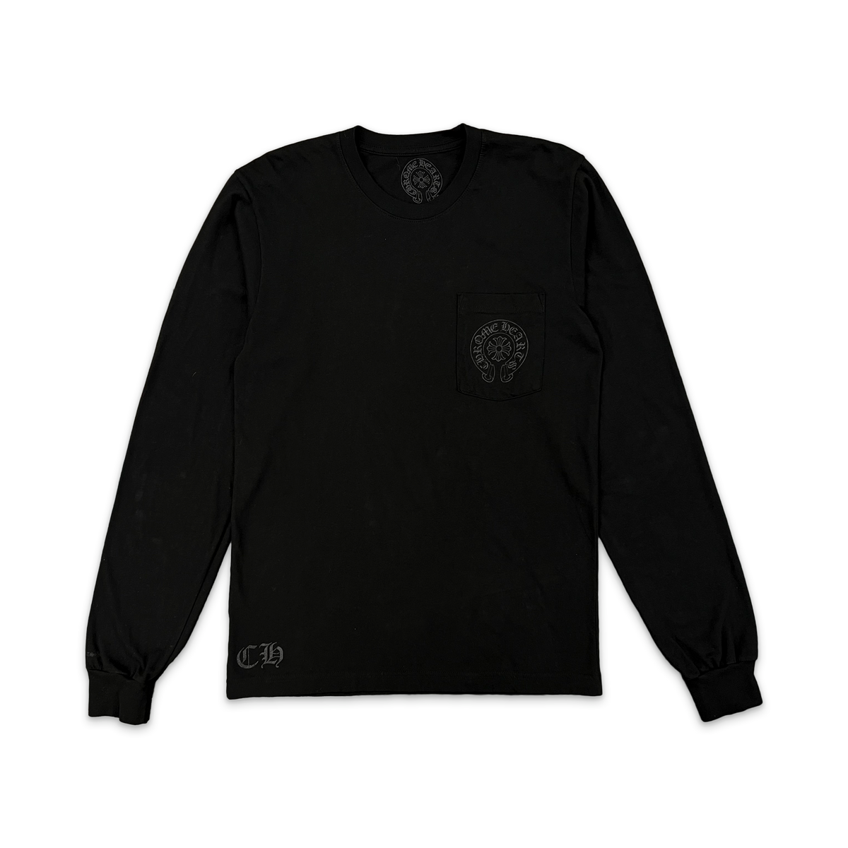 CHROME HEARTS HORSESHOE POCKET L/S TEE L