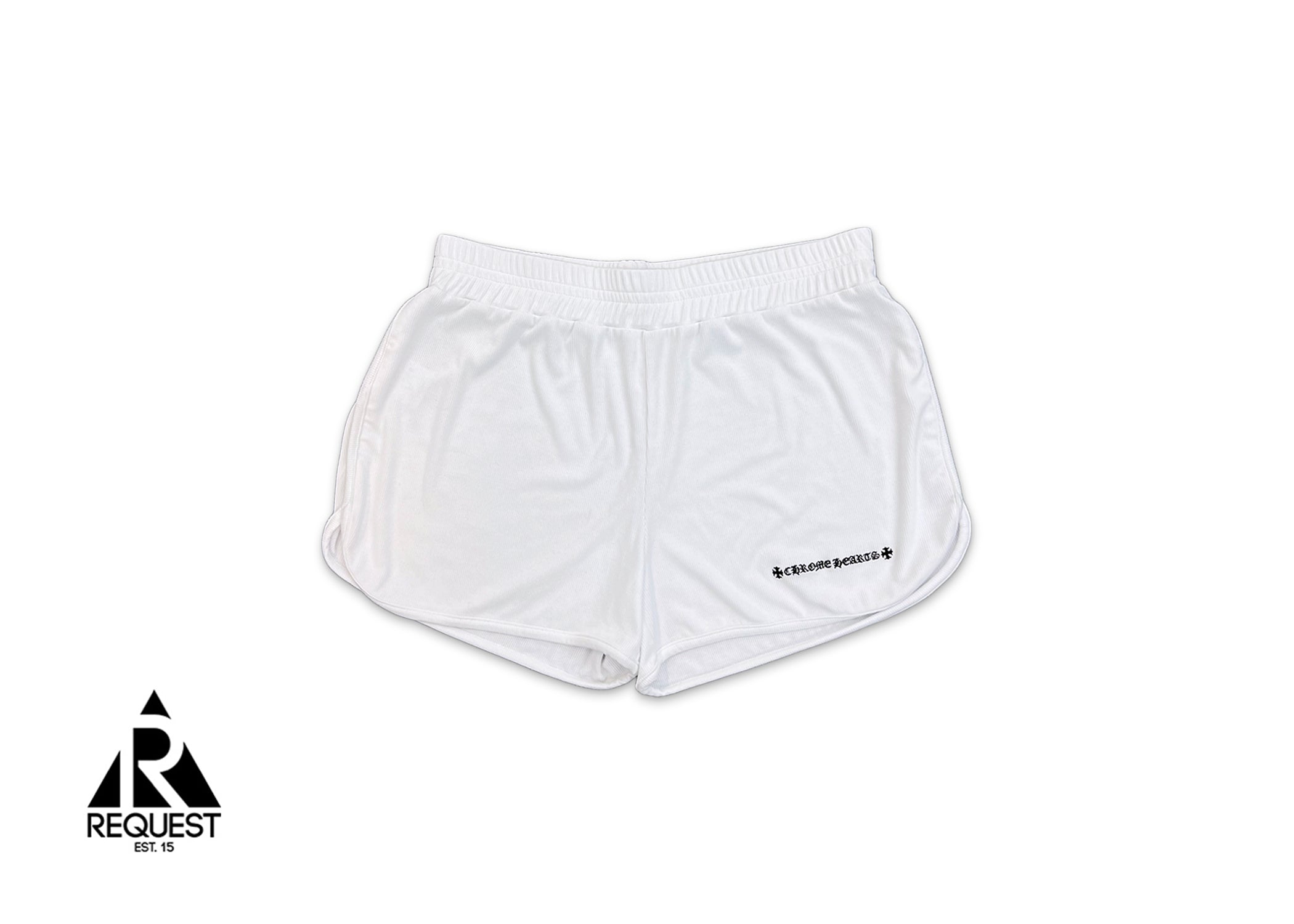 Logo Booty Shorts "White"