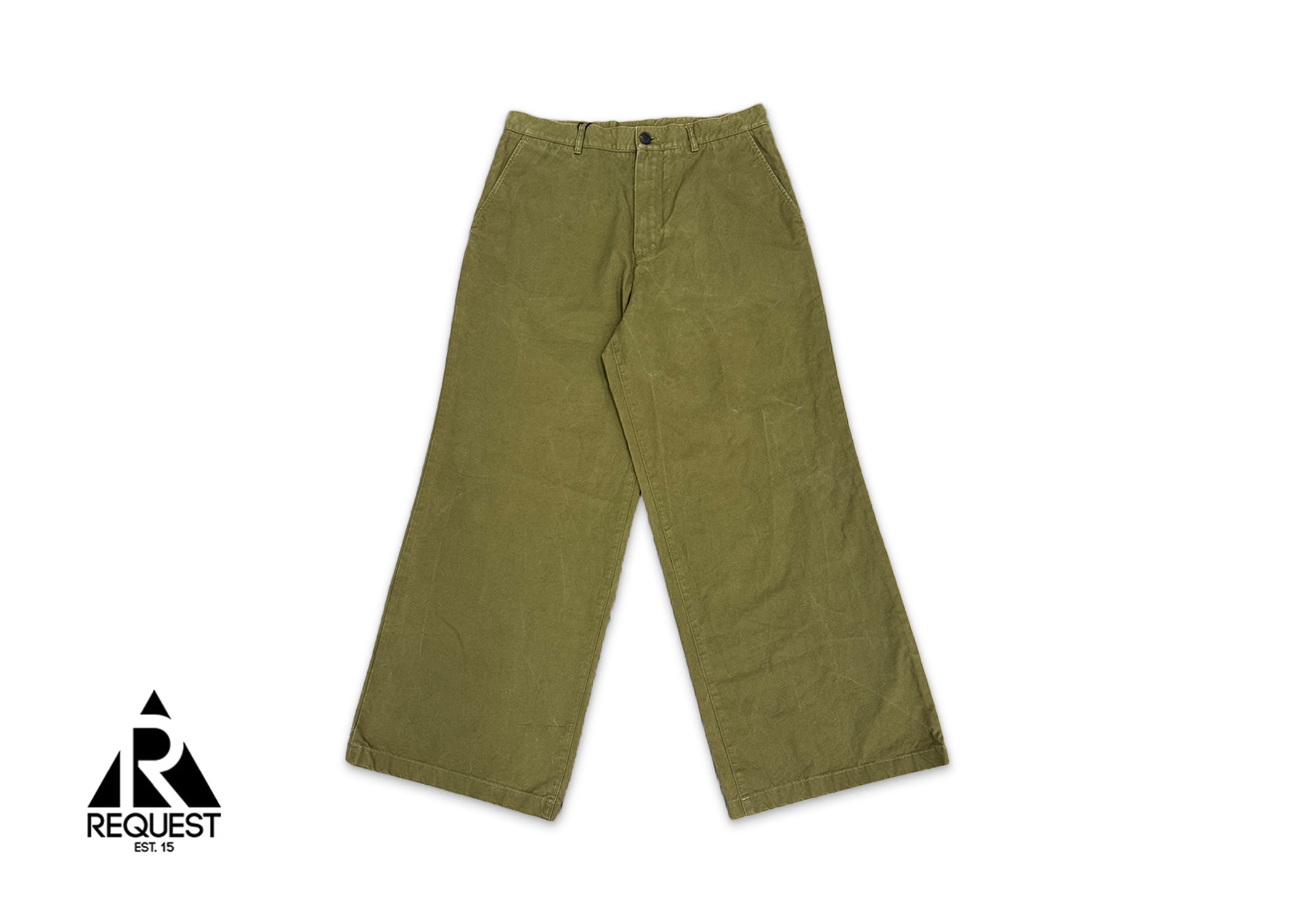 Baggy Canvas Pants "Olive"