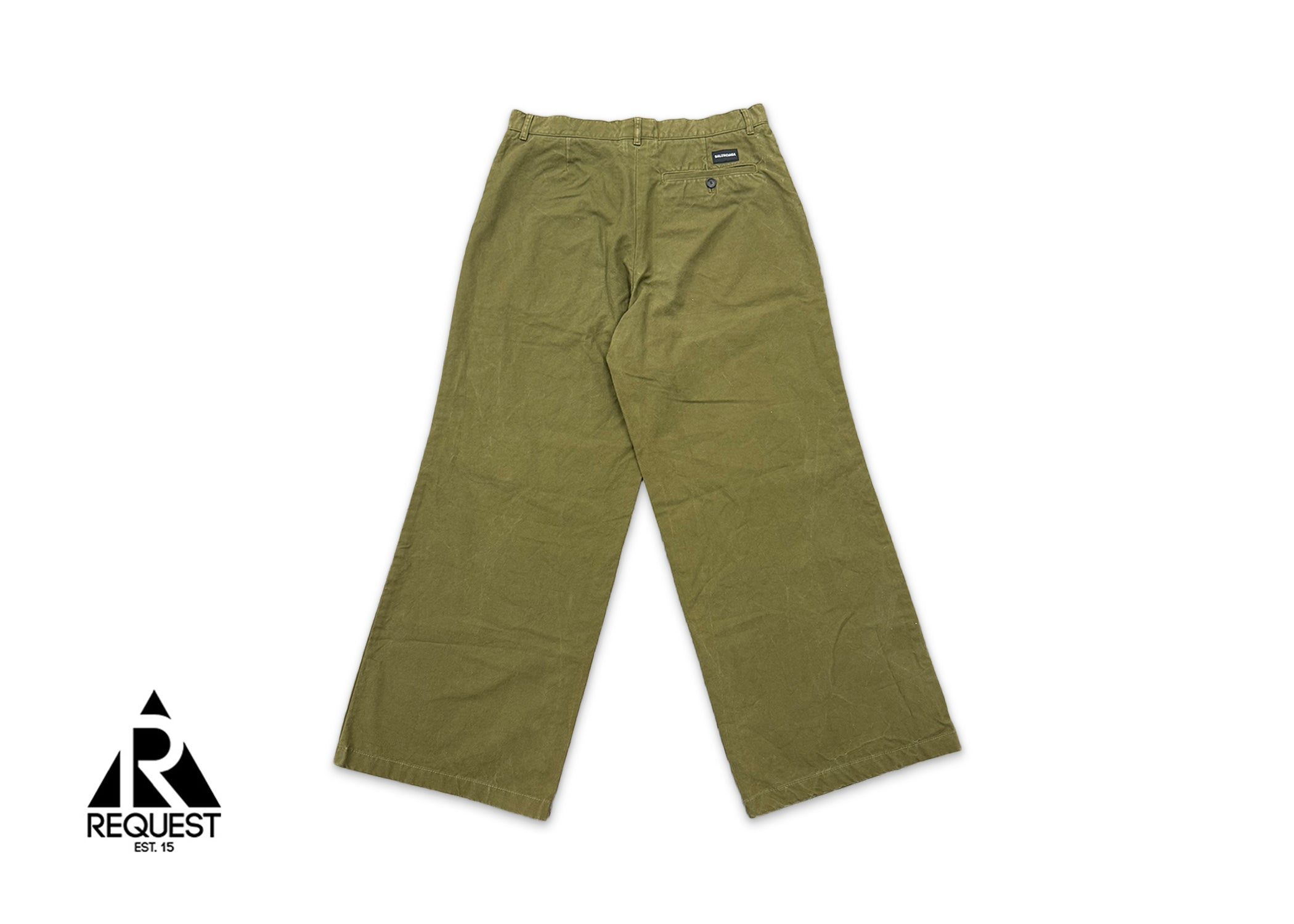 Baggy Canvas Pants "Olive"