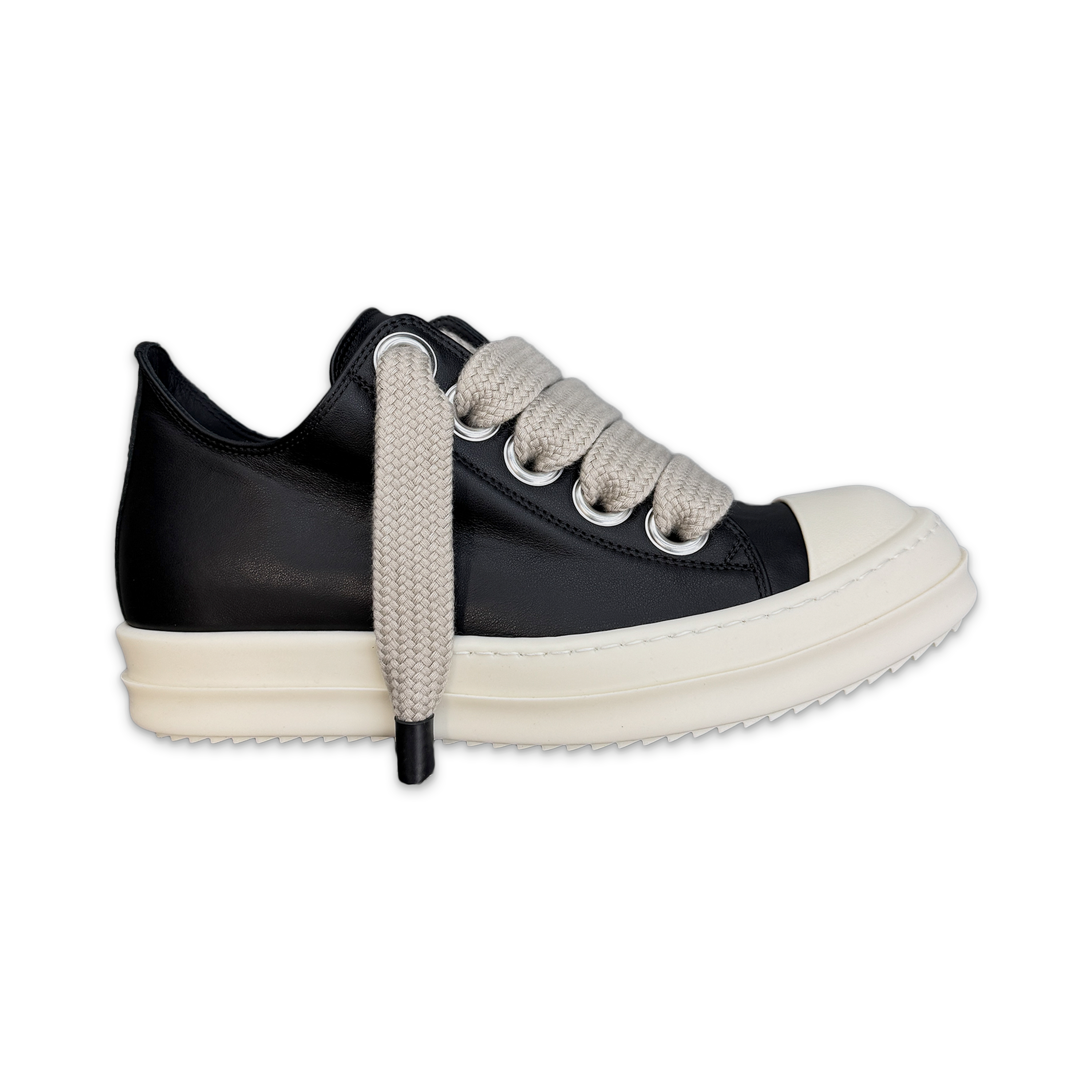 Concordian Ramones Leather Jumbo Lace Low "Black Milk" (W)