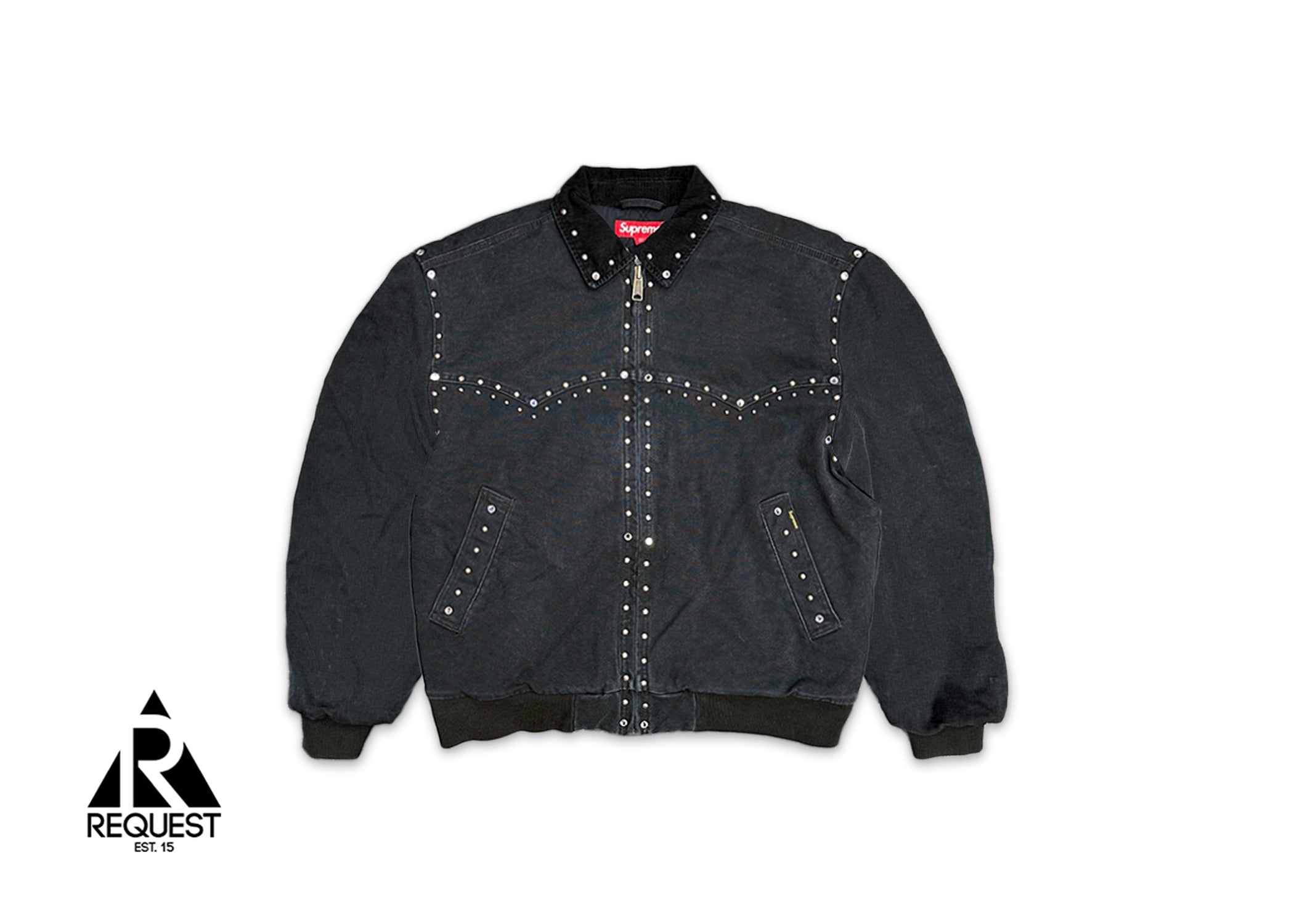 x B.B. Simon Studded Work Jacket  "Black"